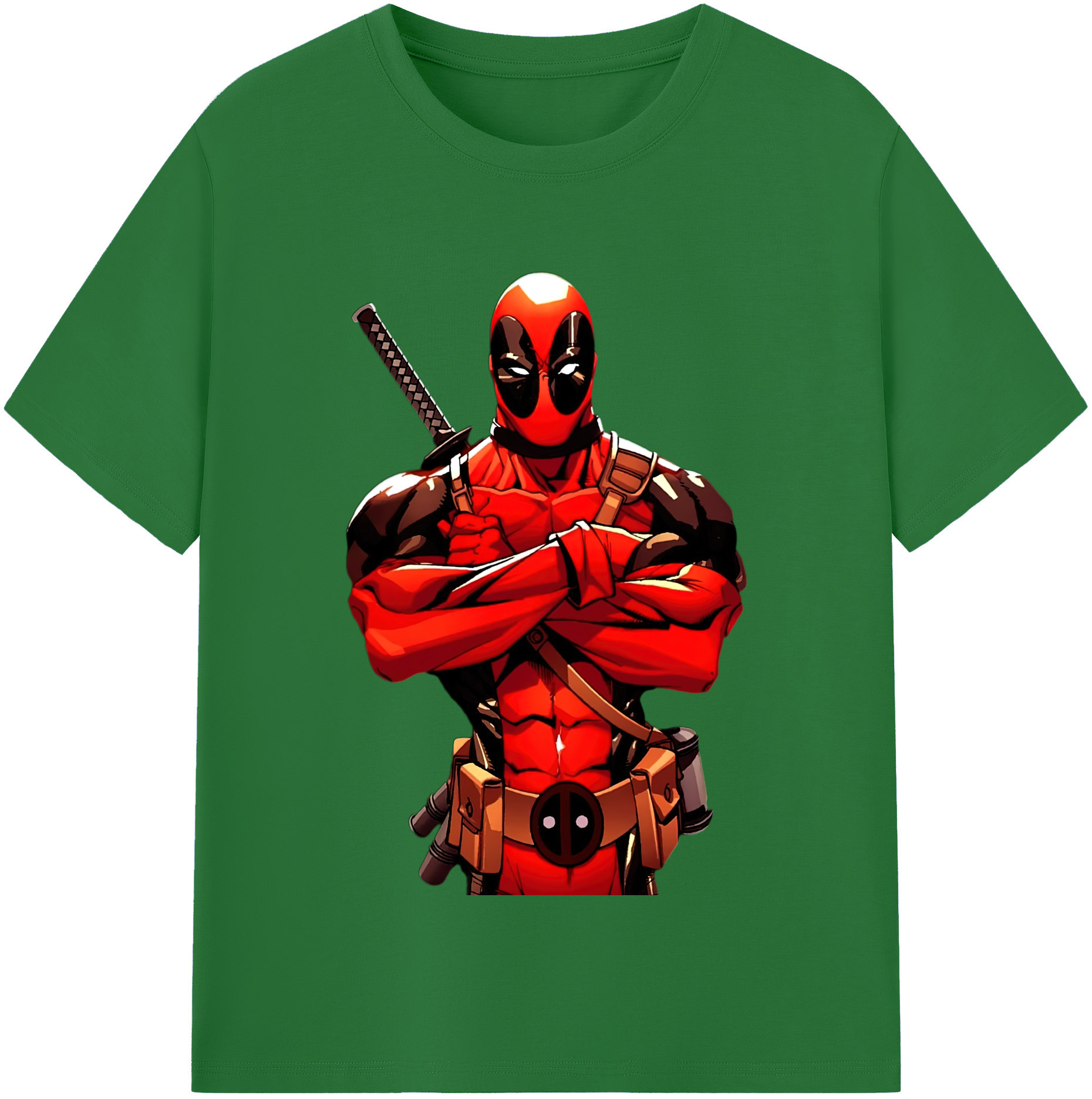 （画像用） Deadpool デッドプール 綿100％半袖Tシャツ（フロントプリント）