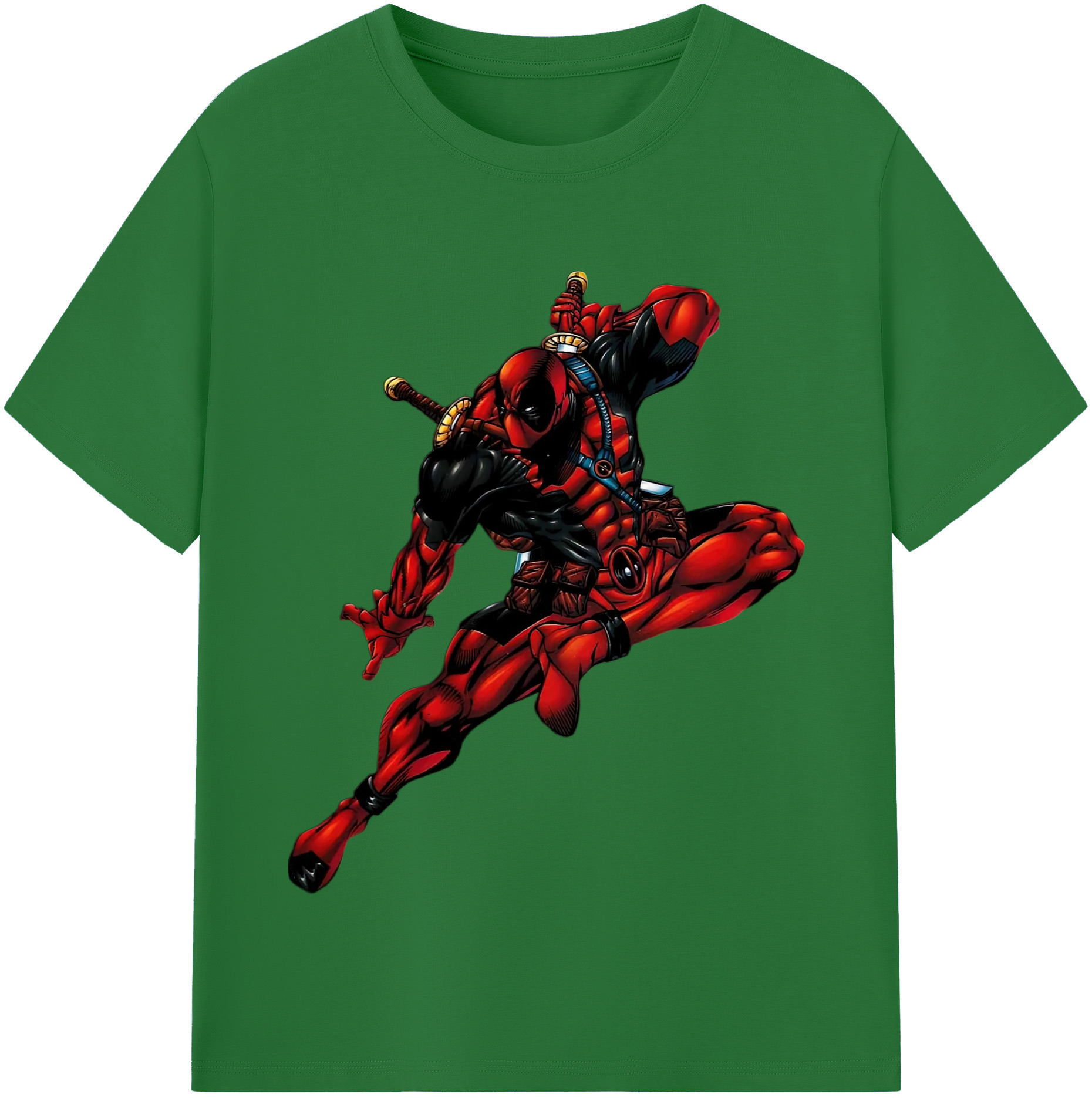 （画像用） Deadpool デッドプール 綿100％半袖Tシャツ（フロントプリント）