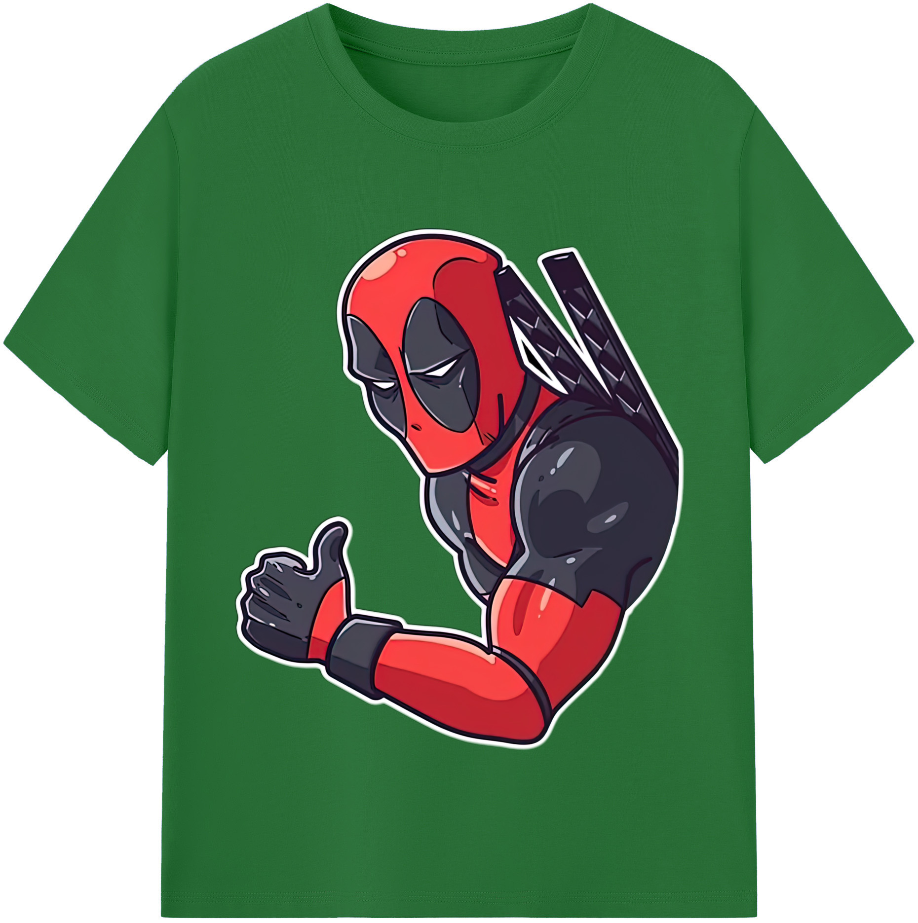 （画像用） Deadpool デッドプール 綿100％半袖Tシャツ（フロントプリント）