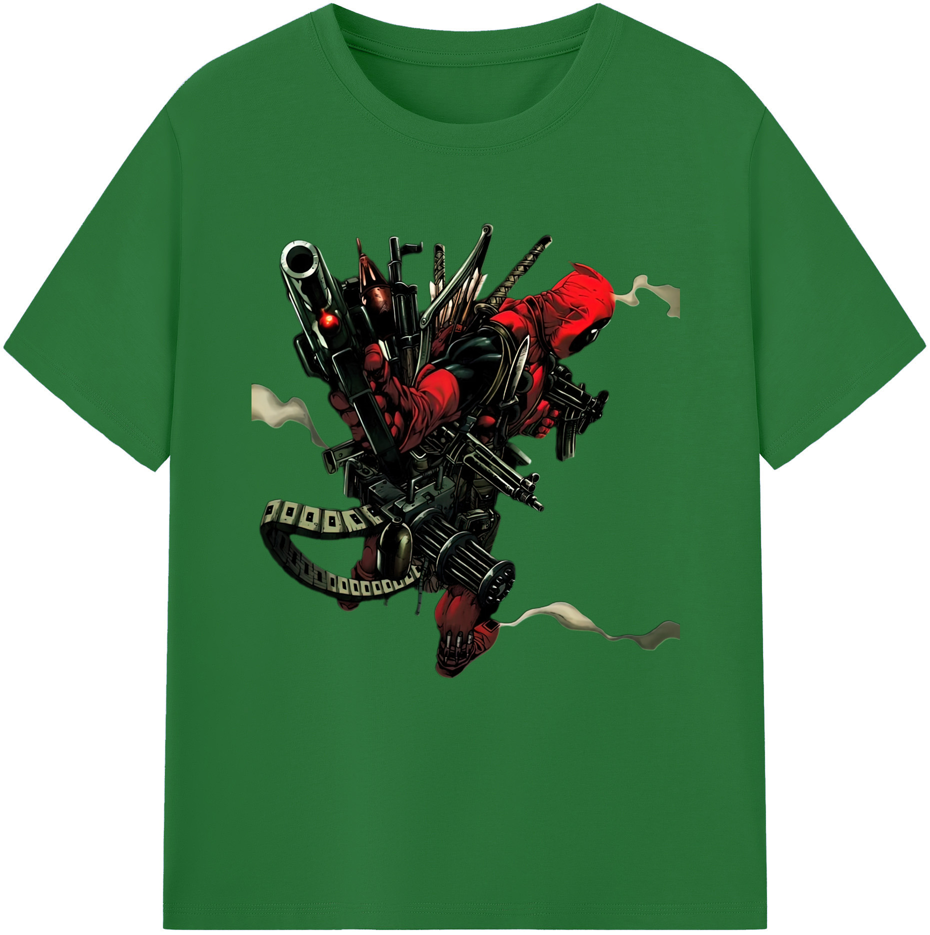（画像用） Deadpool デッドプール 綿100％半袖Tシャツ（フロントプリント）