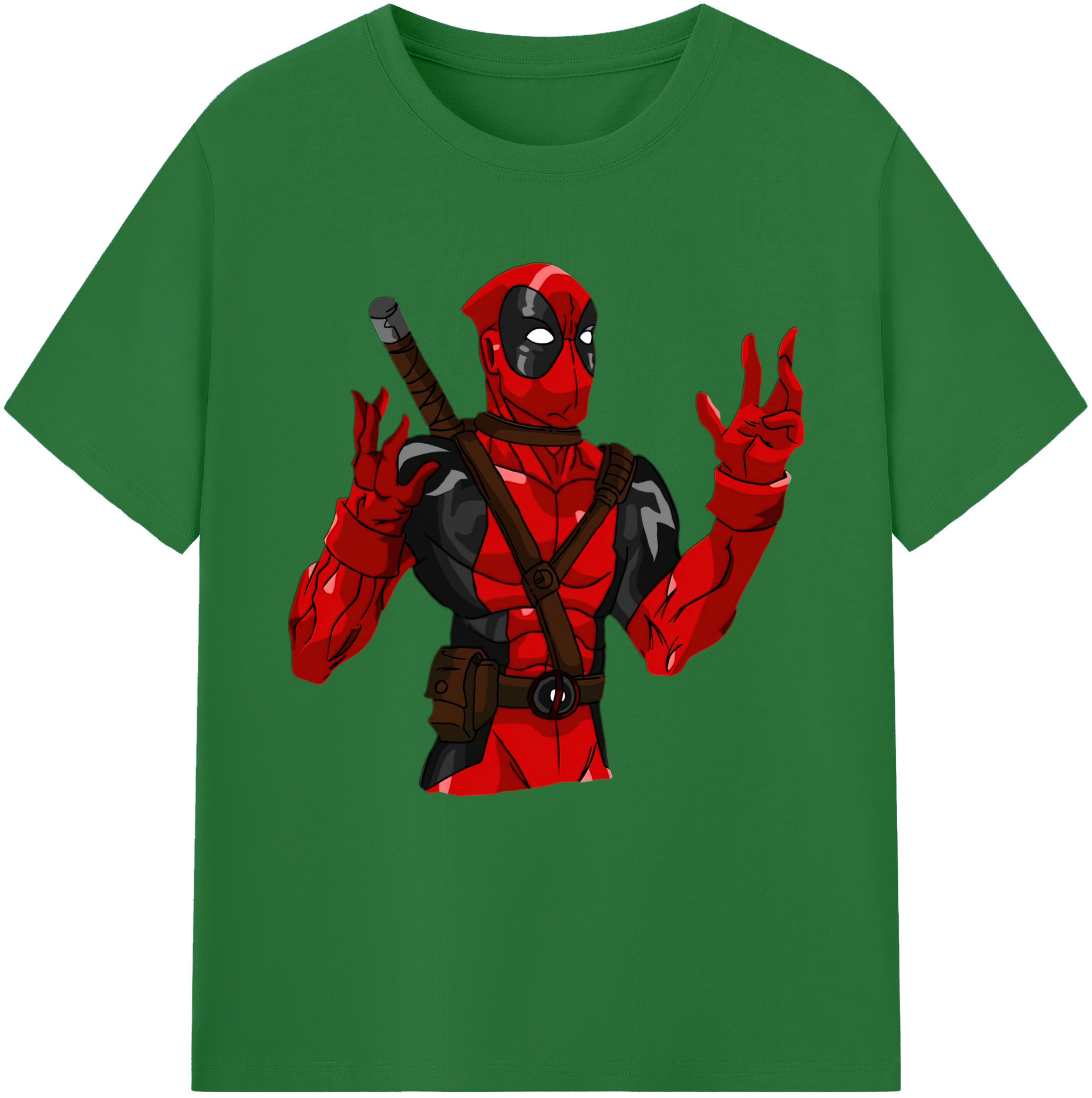 （画像用） Deadpool デッドプール 綿100％半袖Tシャツ（フロントプリント）