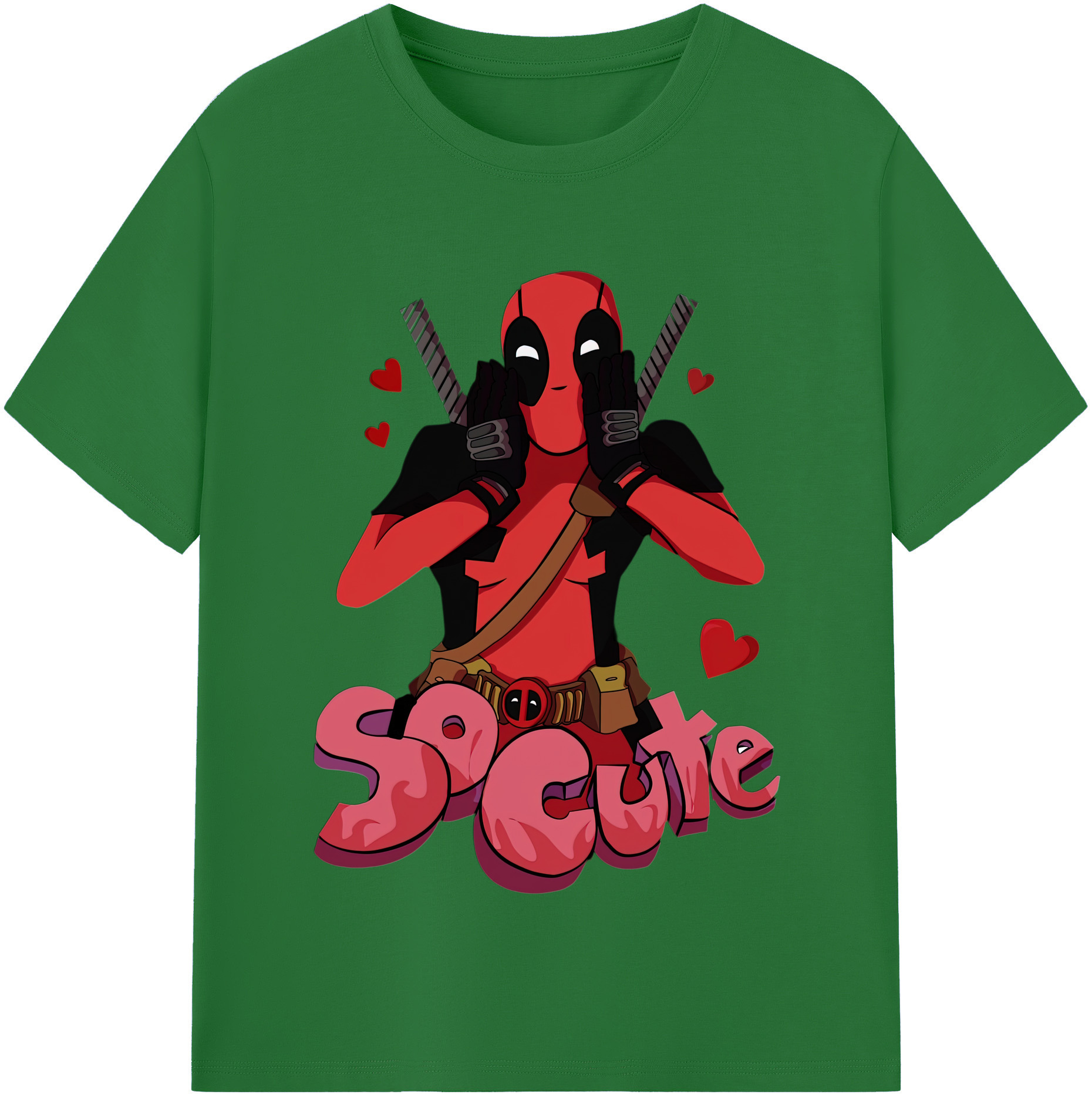 （画像用） Deadpool デッドプール 綿100％半袖Tシャツ（フロントプリント）