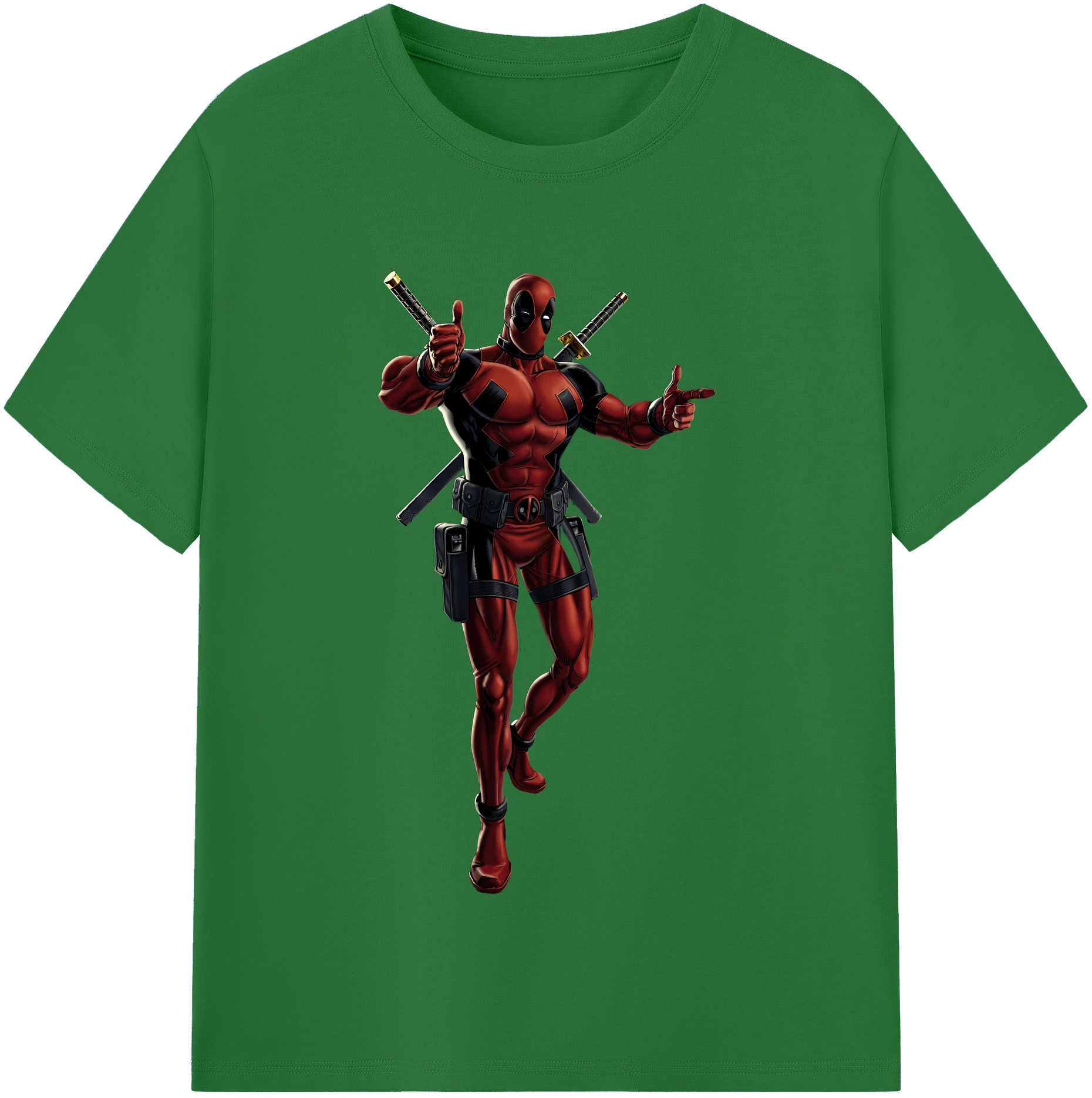 （画像用） Deadpool デッドプール 綿100％半袖Tシャツ（フロントプリント）