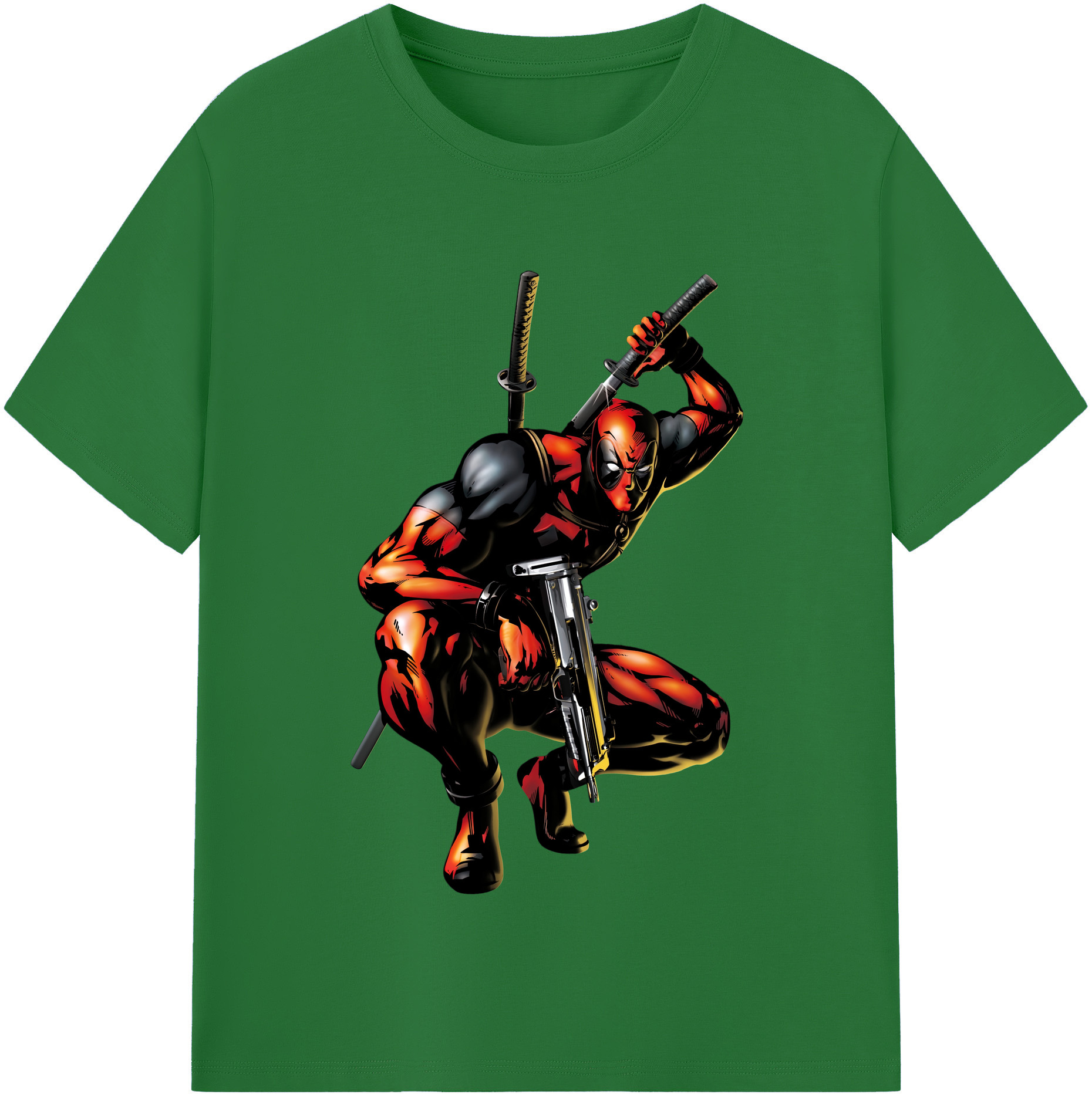 （画像用） Deadpool デッドプール 綿100％半袖Tシャツ（フロントプリント）