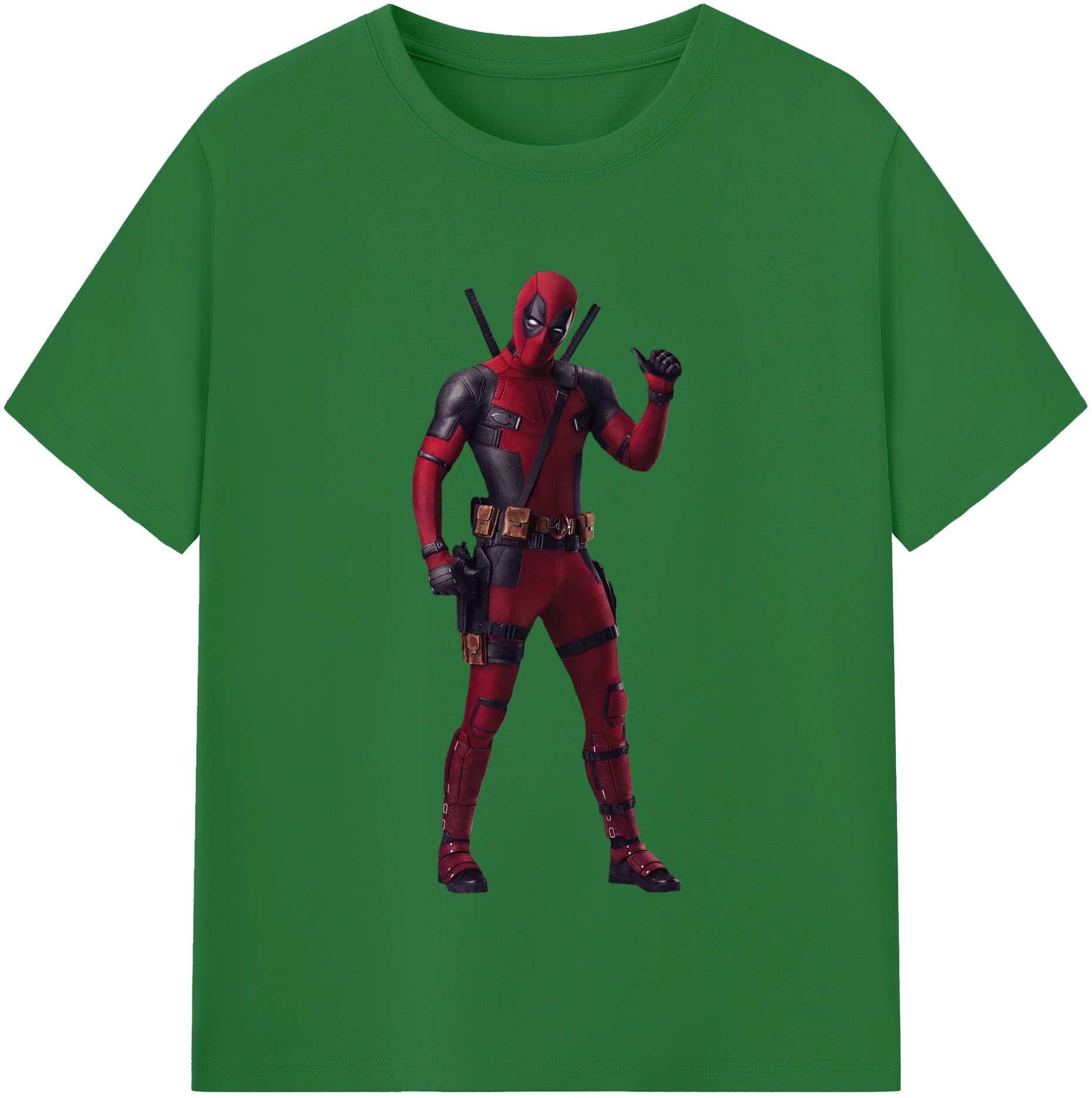 （画像用） Deadpool デッドプール 綿100％半袖Tシャツ（フロントプリント）
