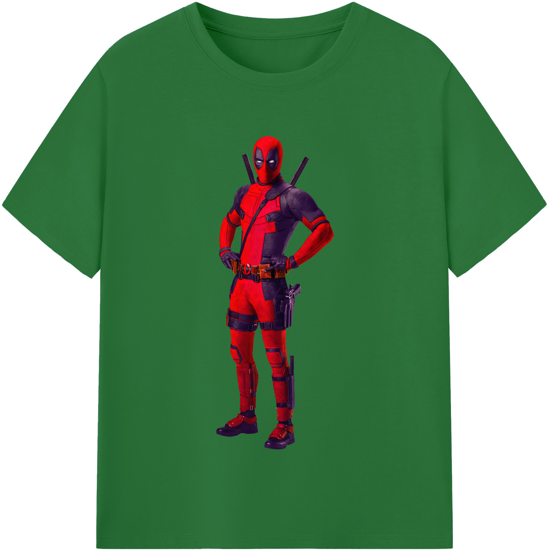 （画像用） Deadpool デッドプール 綿100％半袖Tシャツ（フロントプリント）