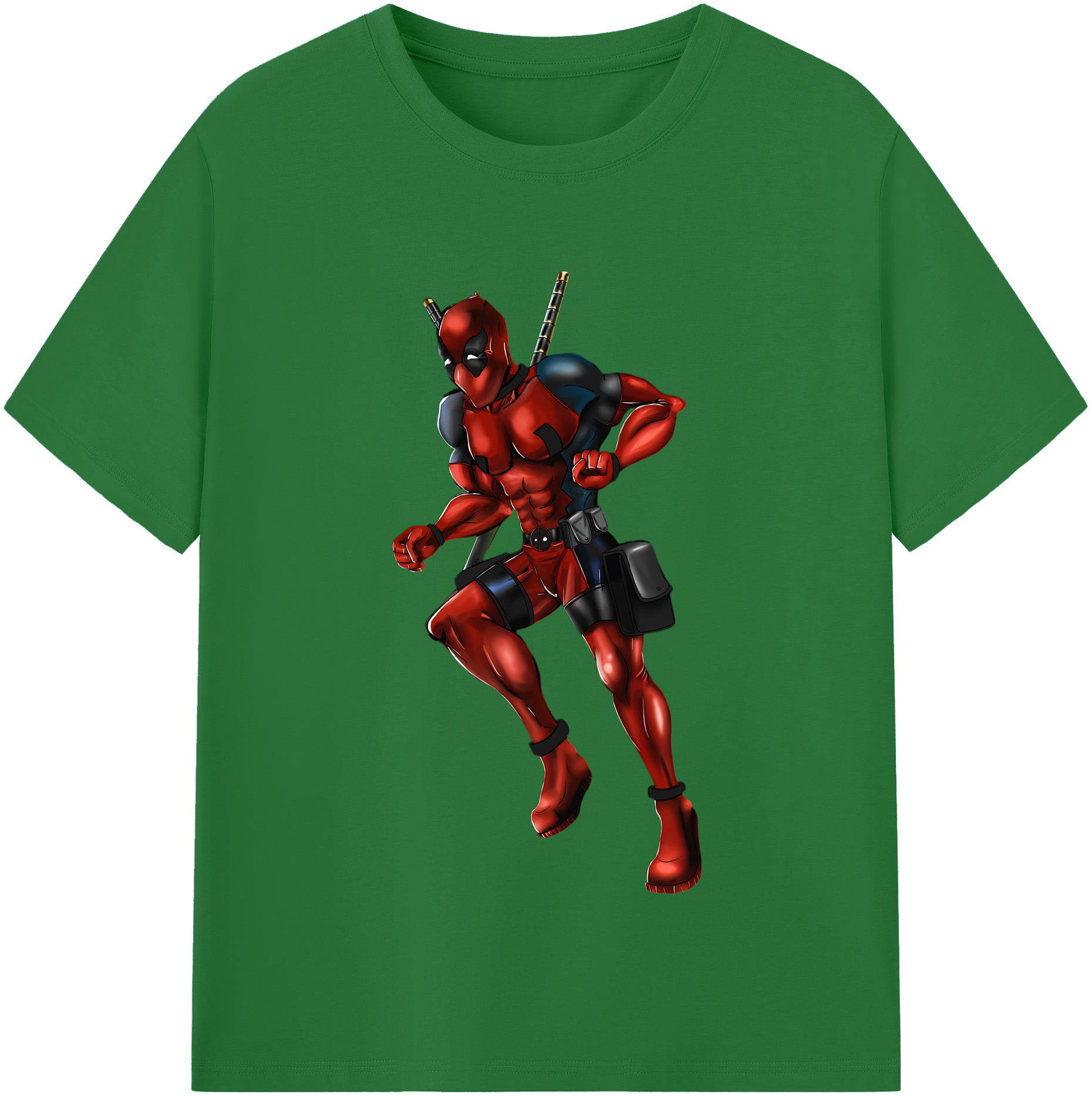 （画像用） Deadpool デッドプール 綿100％半袖Tシャツ（フロントプリント）