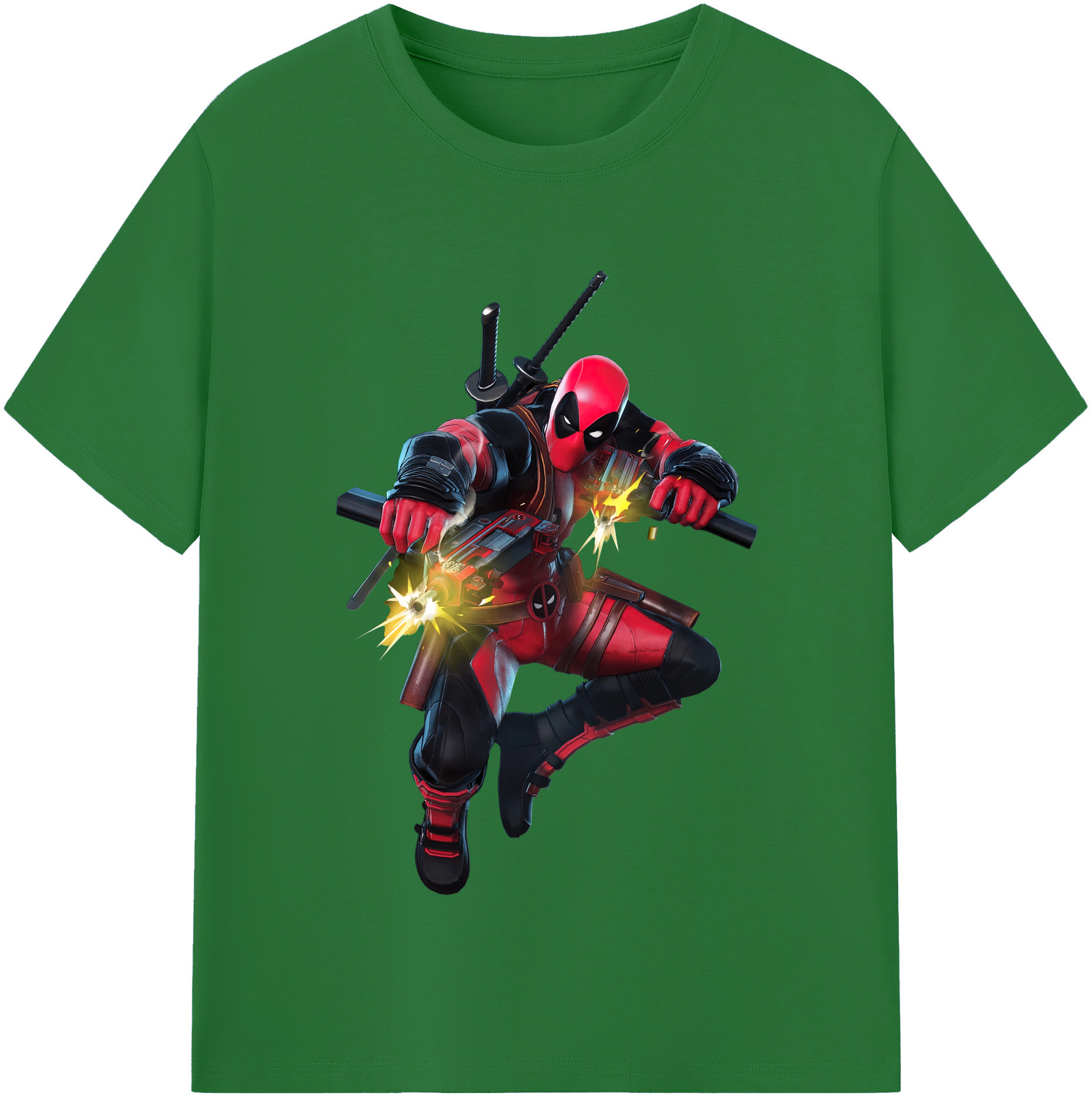 （画像用） Deadpool デッドプール 綿100％半袖Tシャツ（フロントプリント）