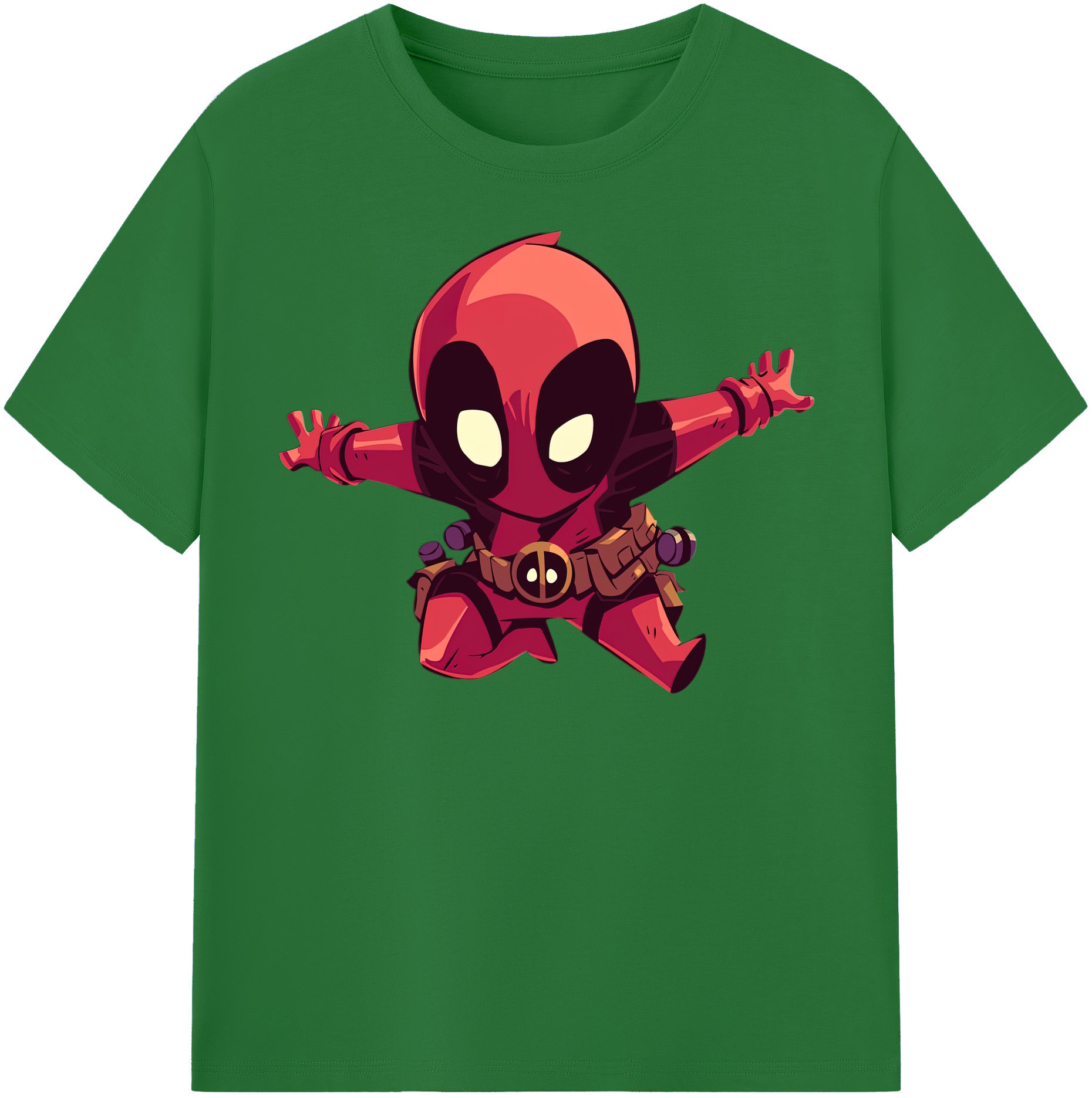 （画像用） Deadpool デッドプール 綿100％半袖Tシャツ（フロントプリント）
