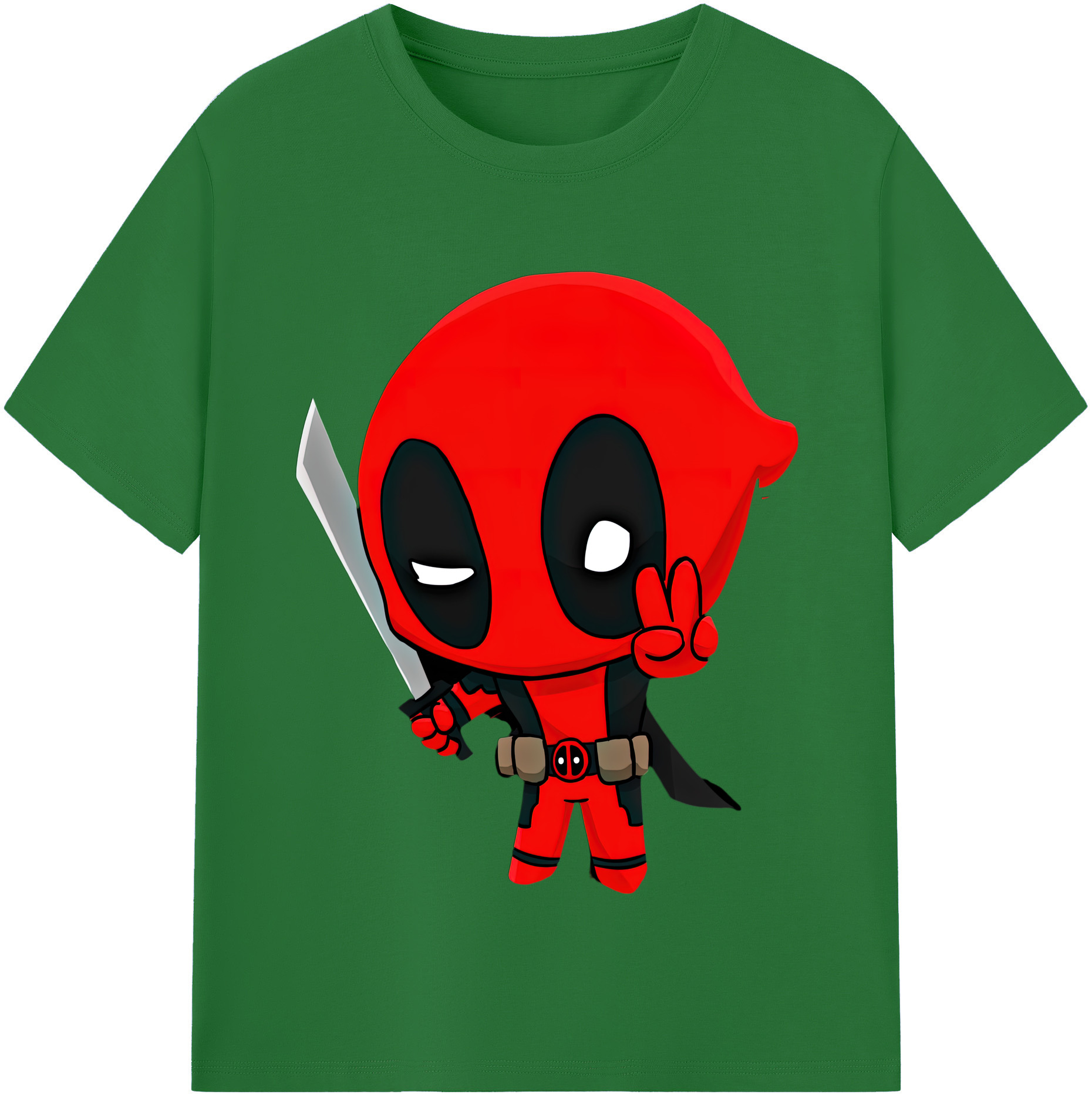 （画像用） Deadpool デッドプール 綿100％半袖Tシャツ（フロントプリント）