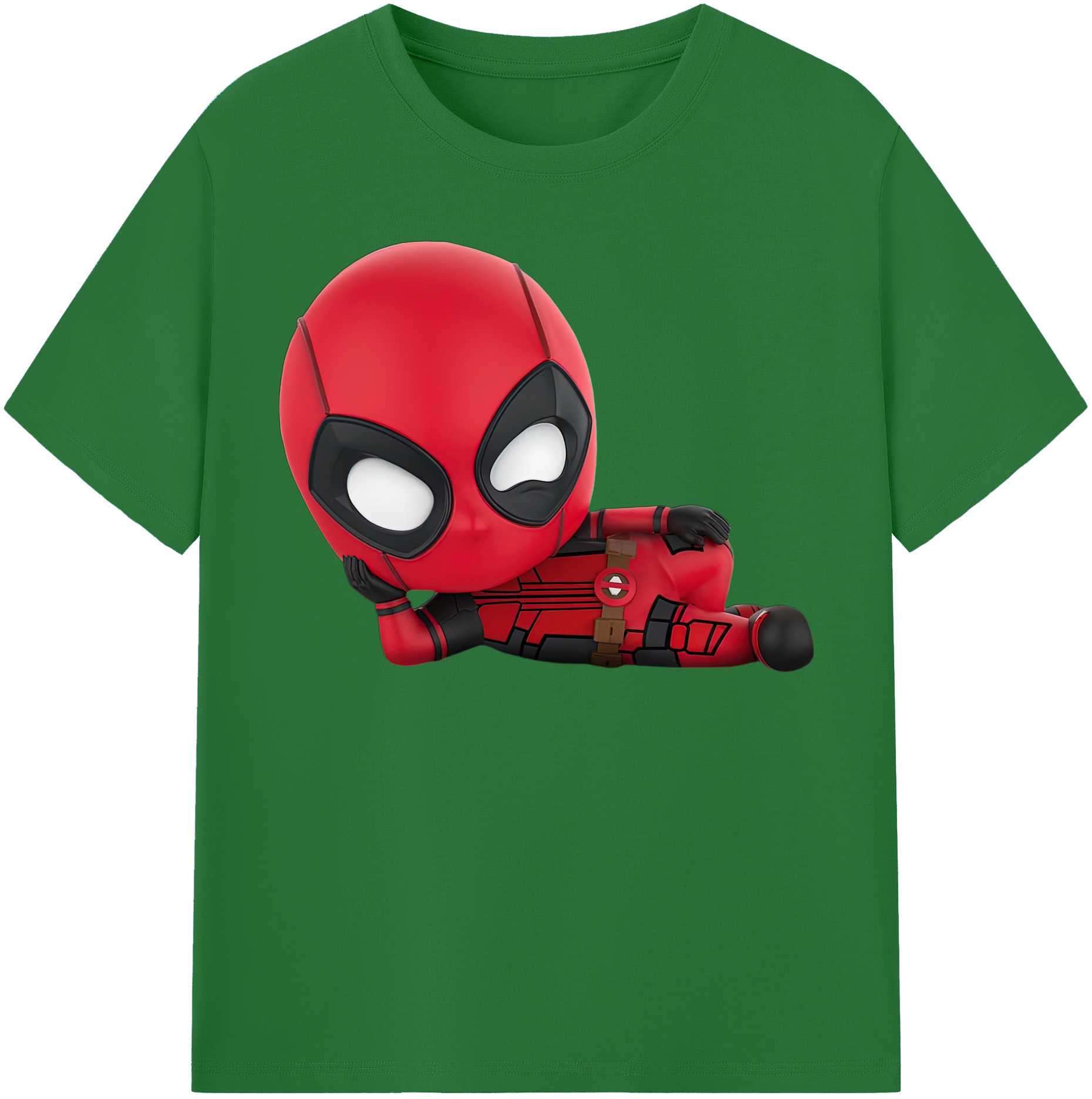 （画像用） Deadpool デッドプール 綿100％半袖Tシャツ（フロントプリント）