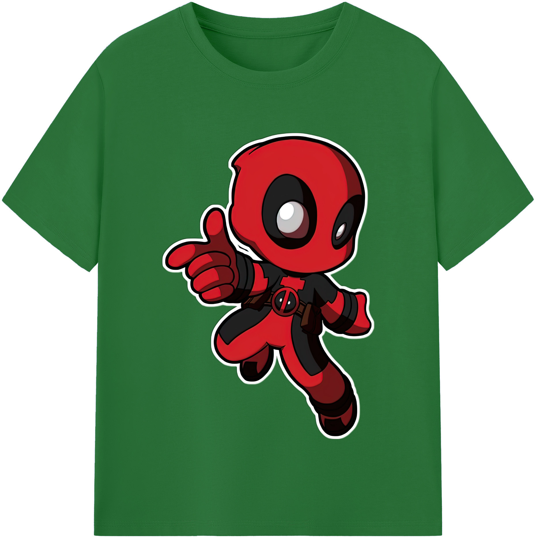 （画像用） Deadpool デッドプール 綿100％半袖Tシャツ（フロントプリント）