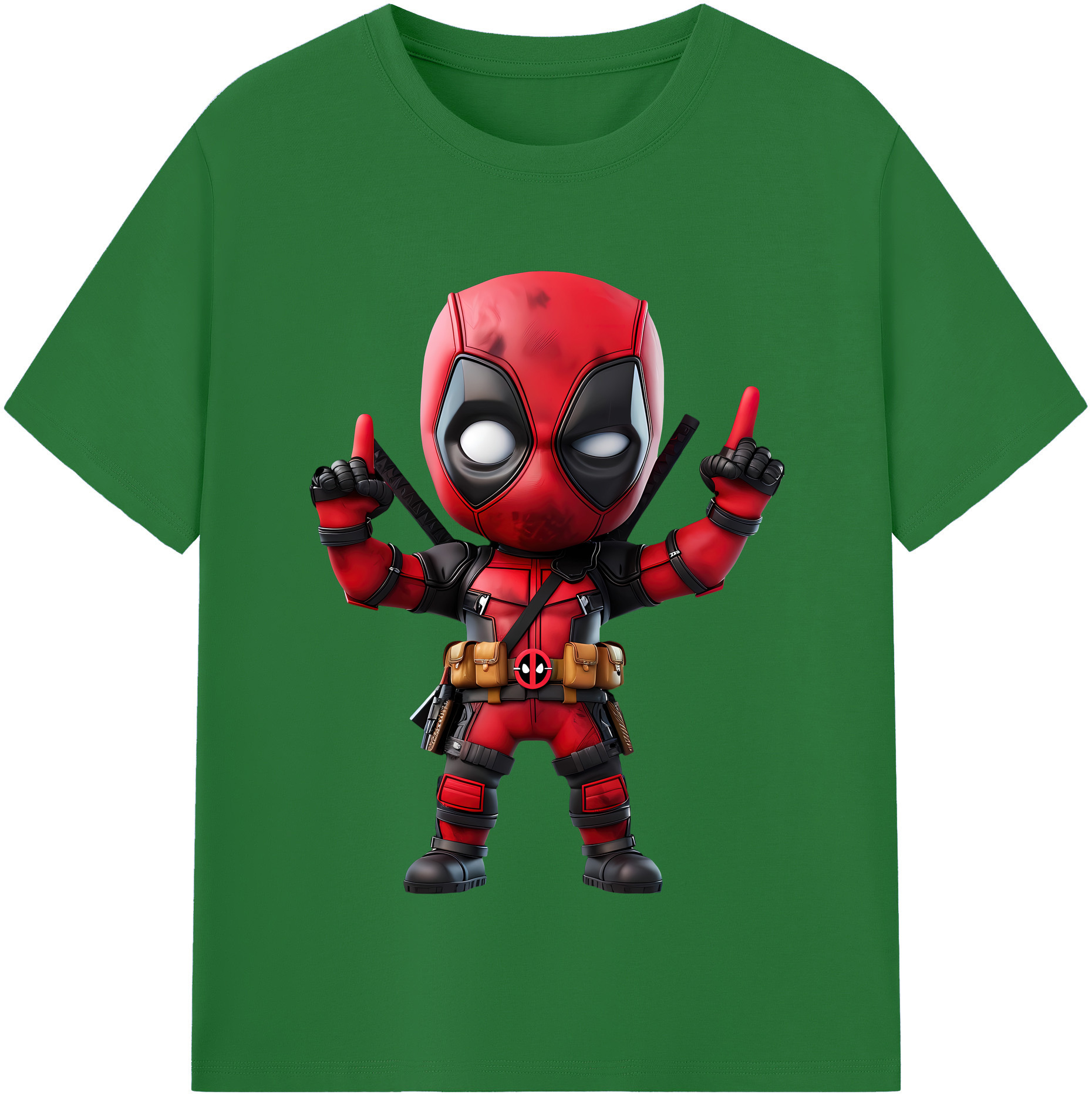 （画像用） Deadpool デッドプール 綿100％半袖Tシャツ（フロントプリント）