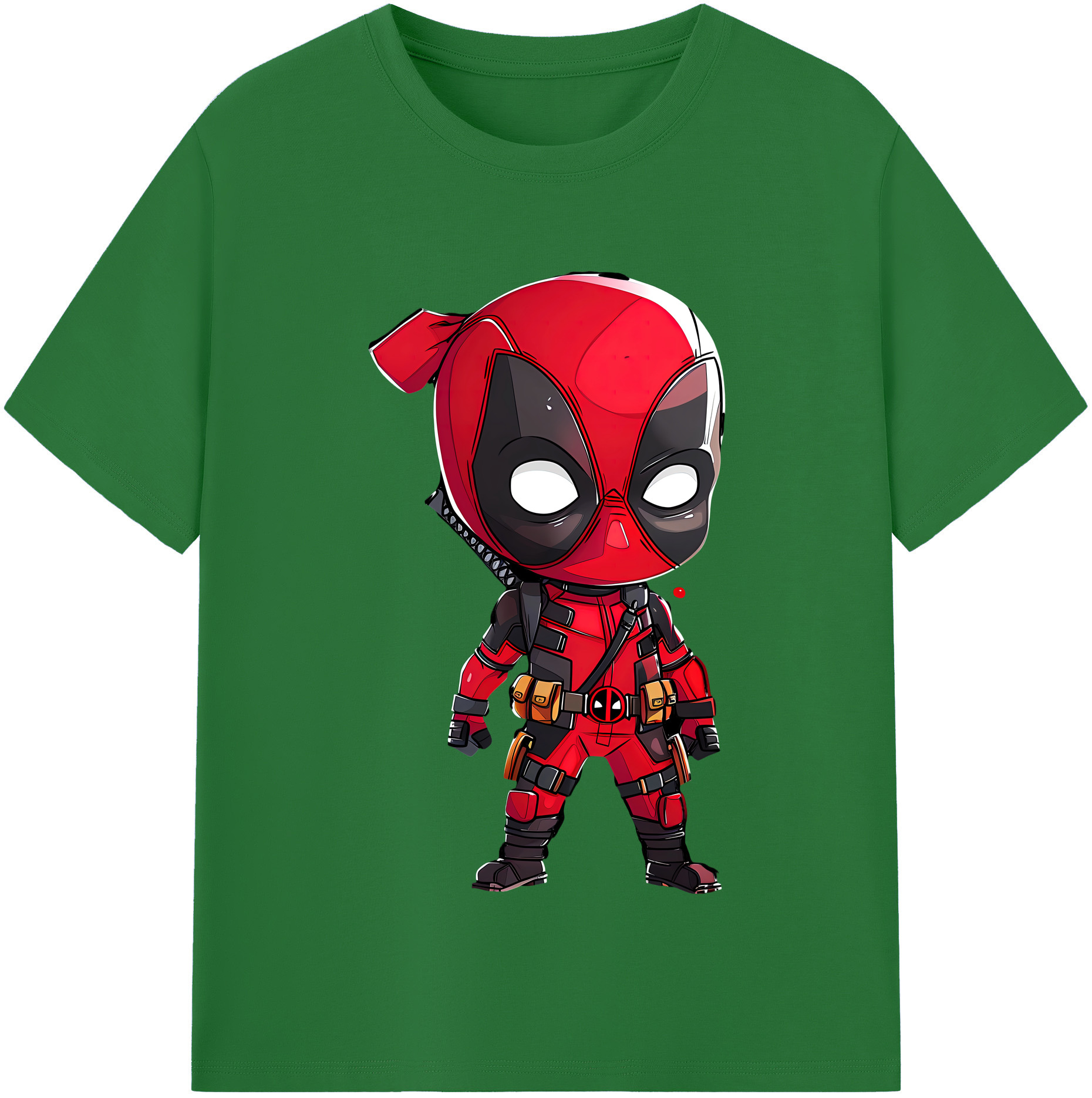 （画像用） Deadpool デッドプール 綿100％半袖Tシャツ（フロントプリント）