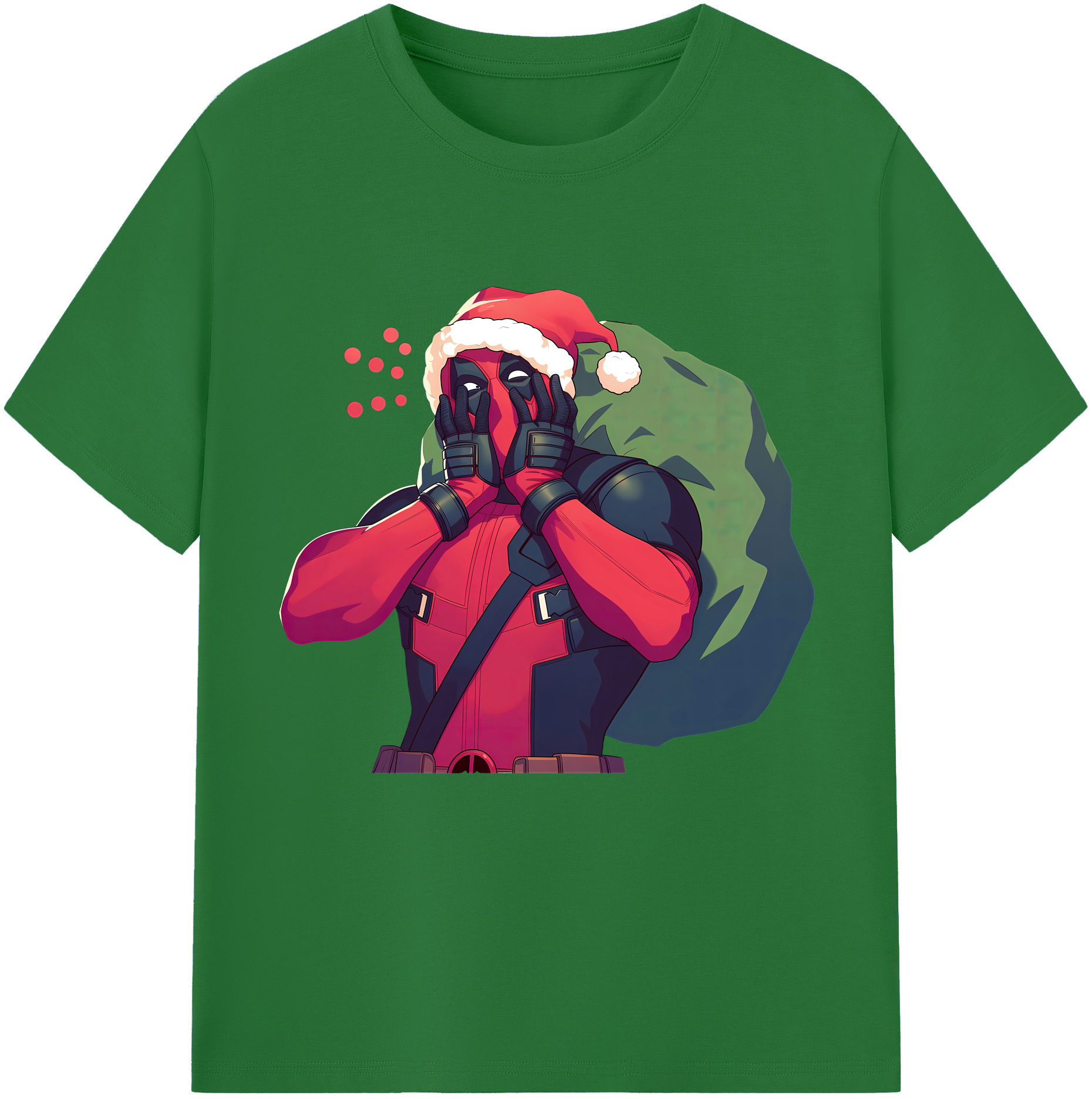 （画像用） Deadpool デッドプール 綿100％半袖Tシャツ（フロントプリント）