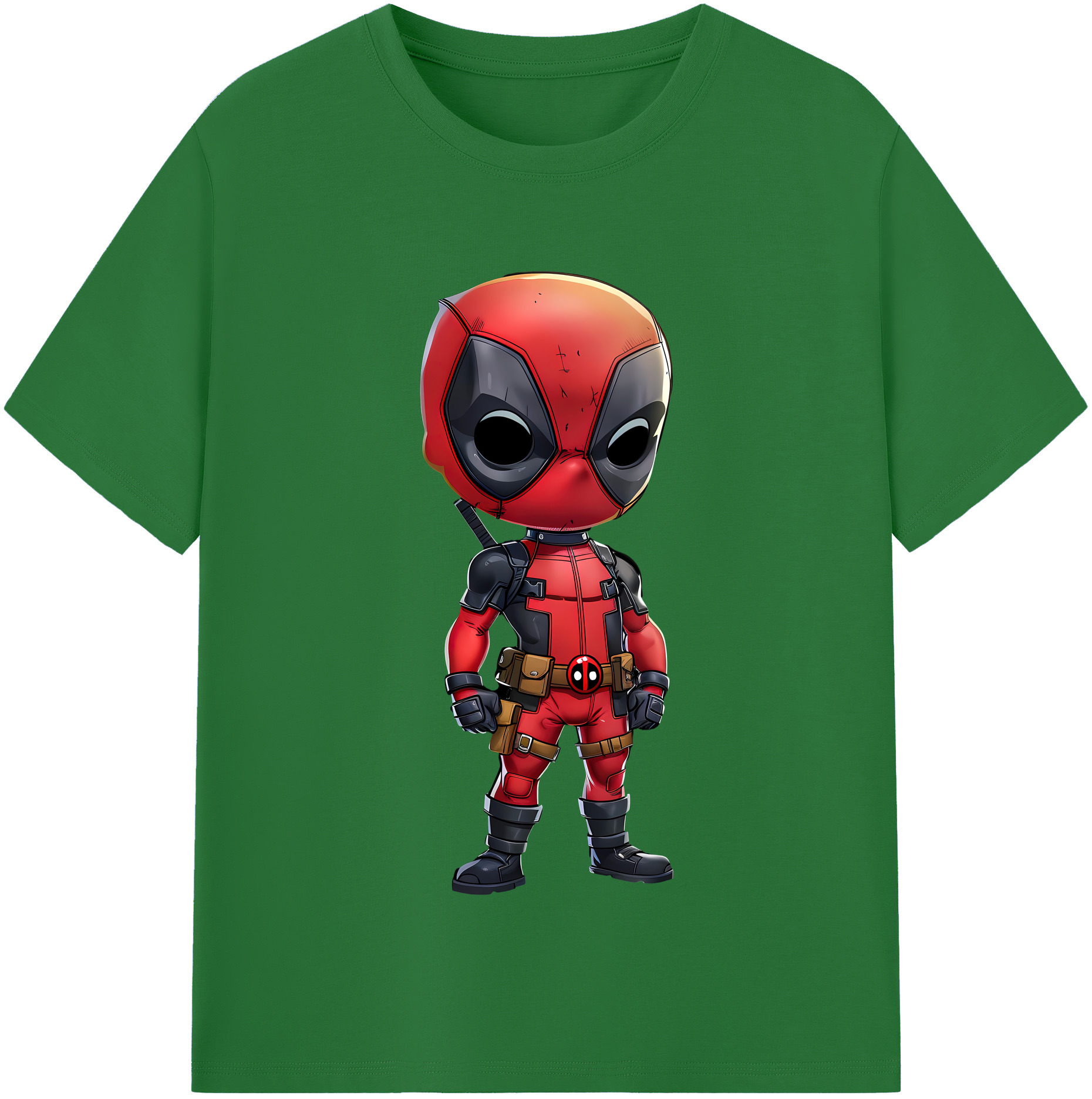 （画像用） Deadpool デッドプール 綿100％半袖Tシャツ（フロントプリント）