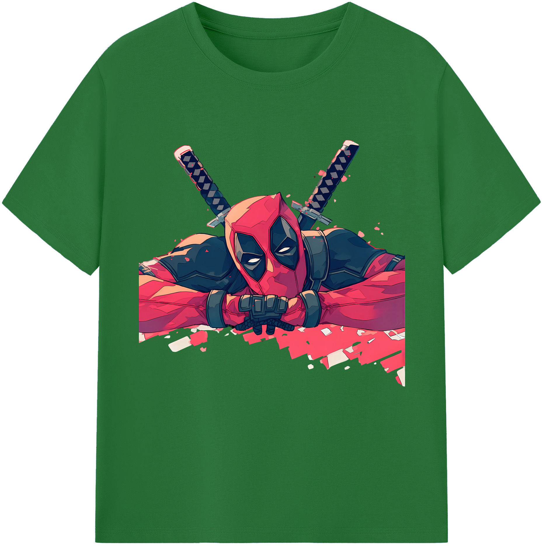 （画像用） Deadpool デッドプール 綿100％半袖Tシャツ（フロントプリント）