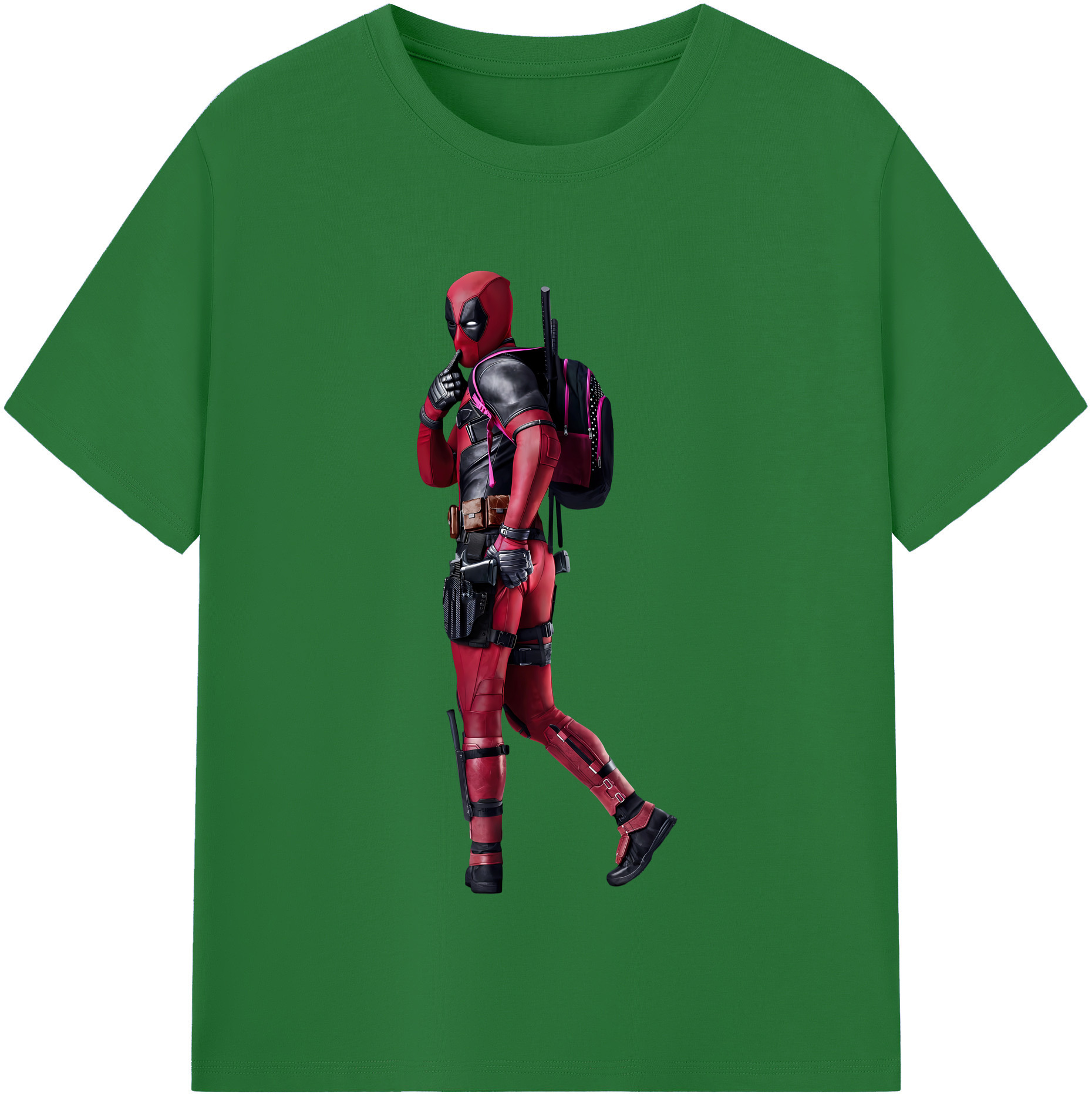 （画像用） Deadpool デッドプール 綿100％半袖Tシャツ（フロントプリント）