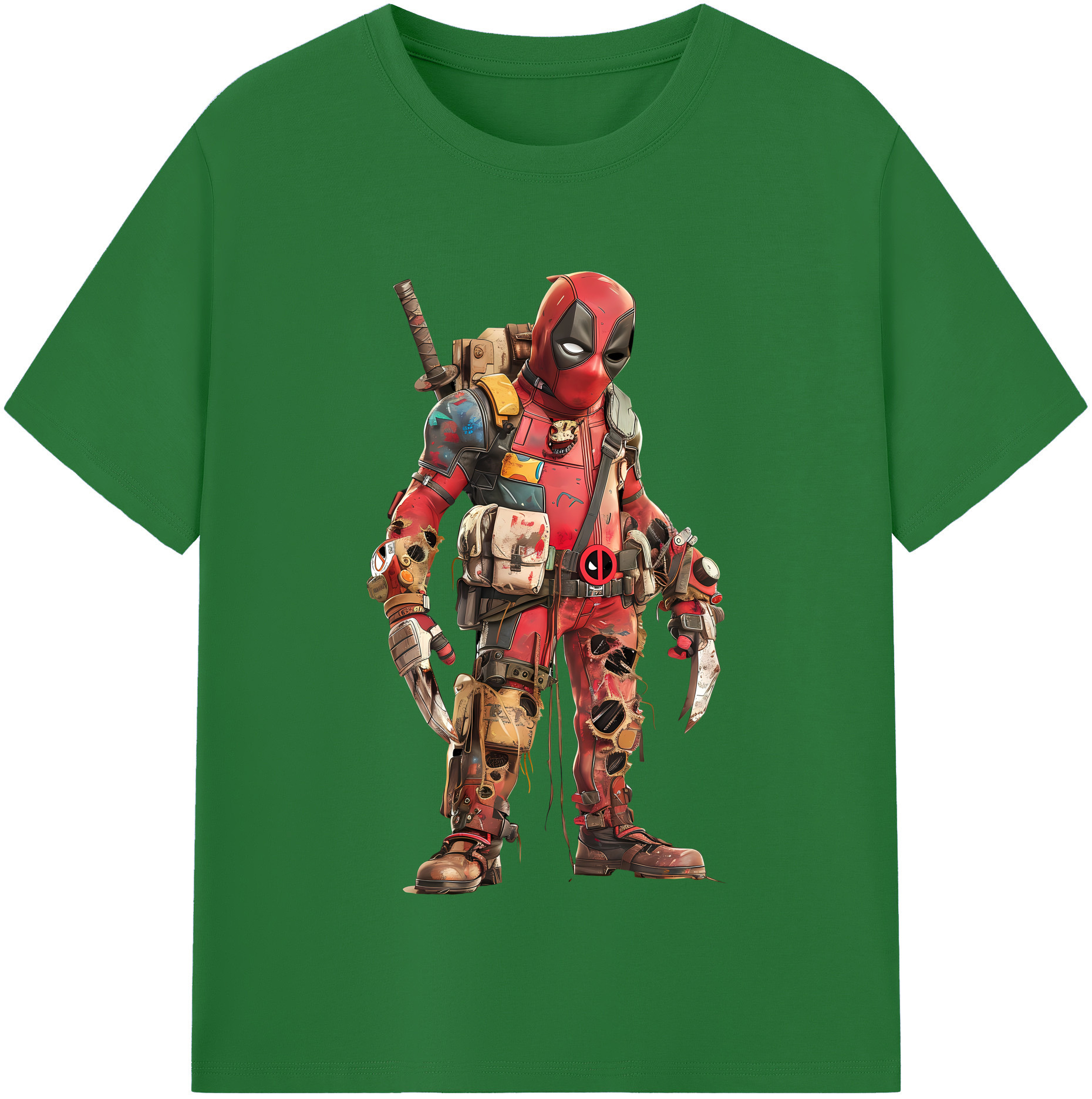 （画像用） Deadpool デッドプール 綿100％半袖Tシャツ（フロントプリント）