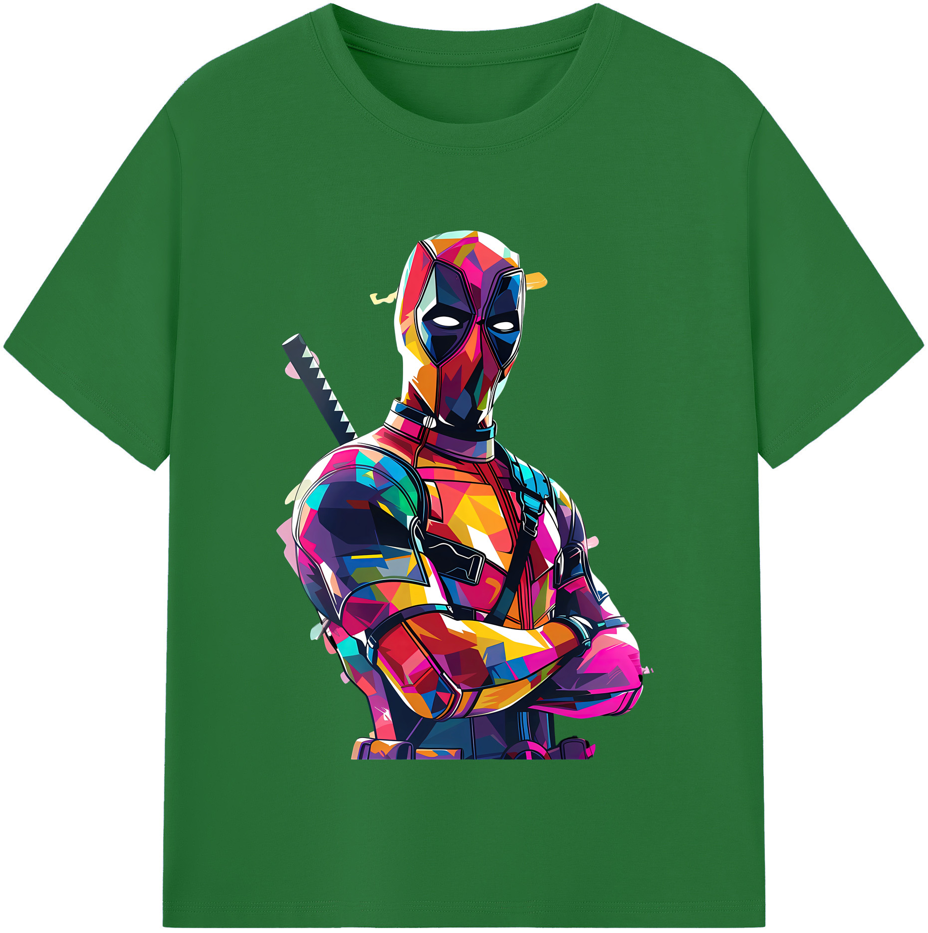 （画像用） Deadpool デッドプール 綿100％半袖Tシャツ（フロントプリント）