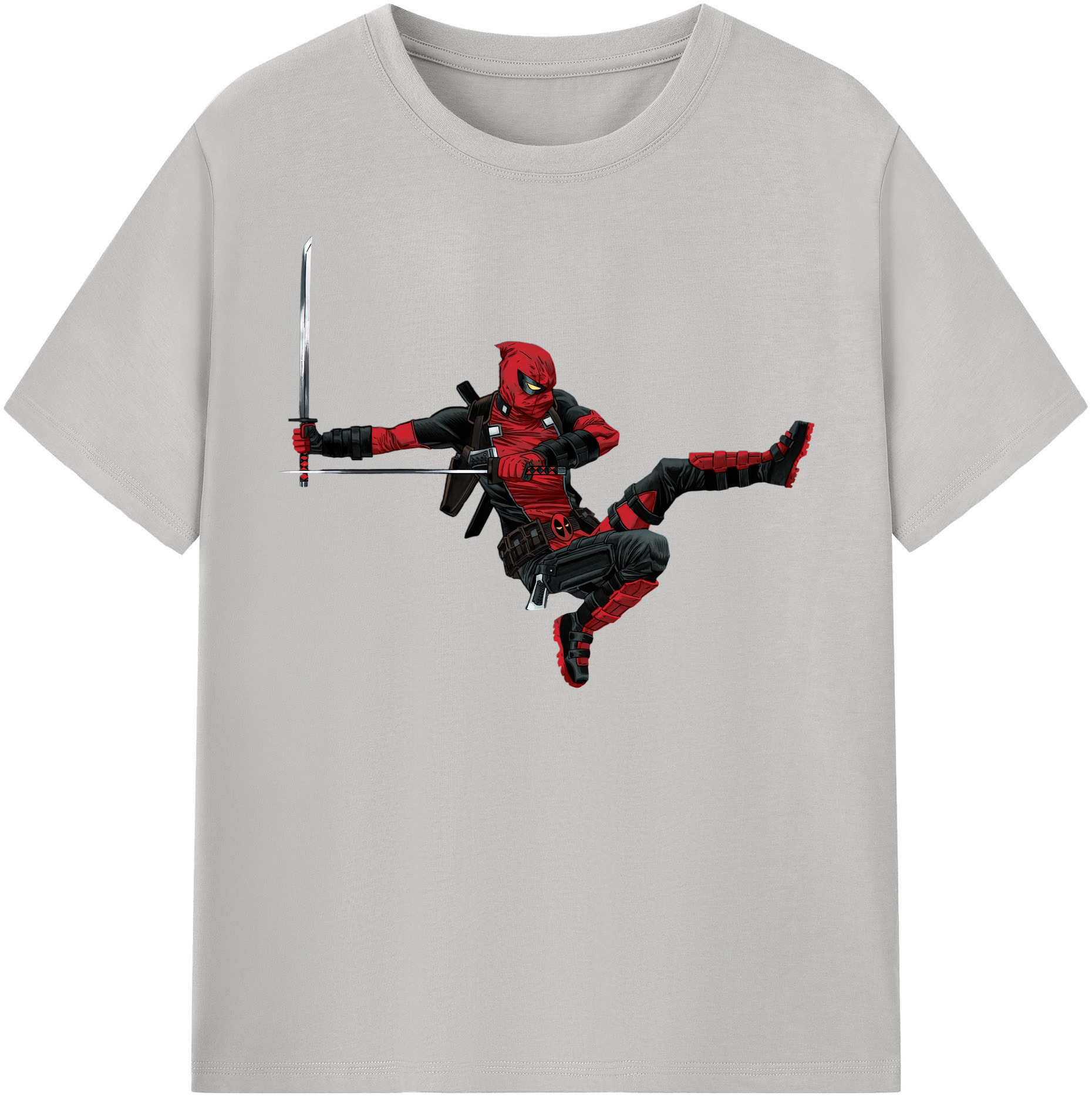 （画像用） Deadpool デッドプール 綿100％半袖Tシャツ（フロントプリント）