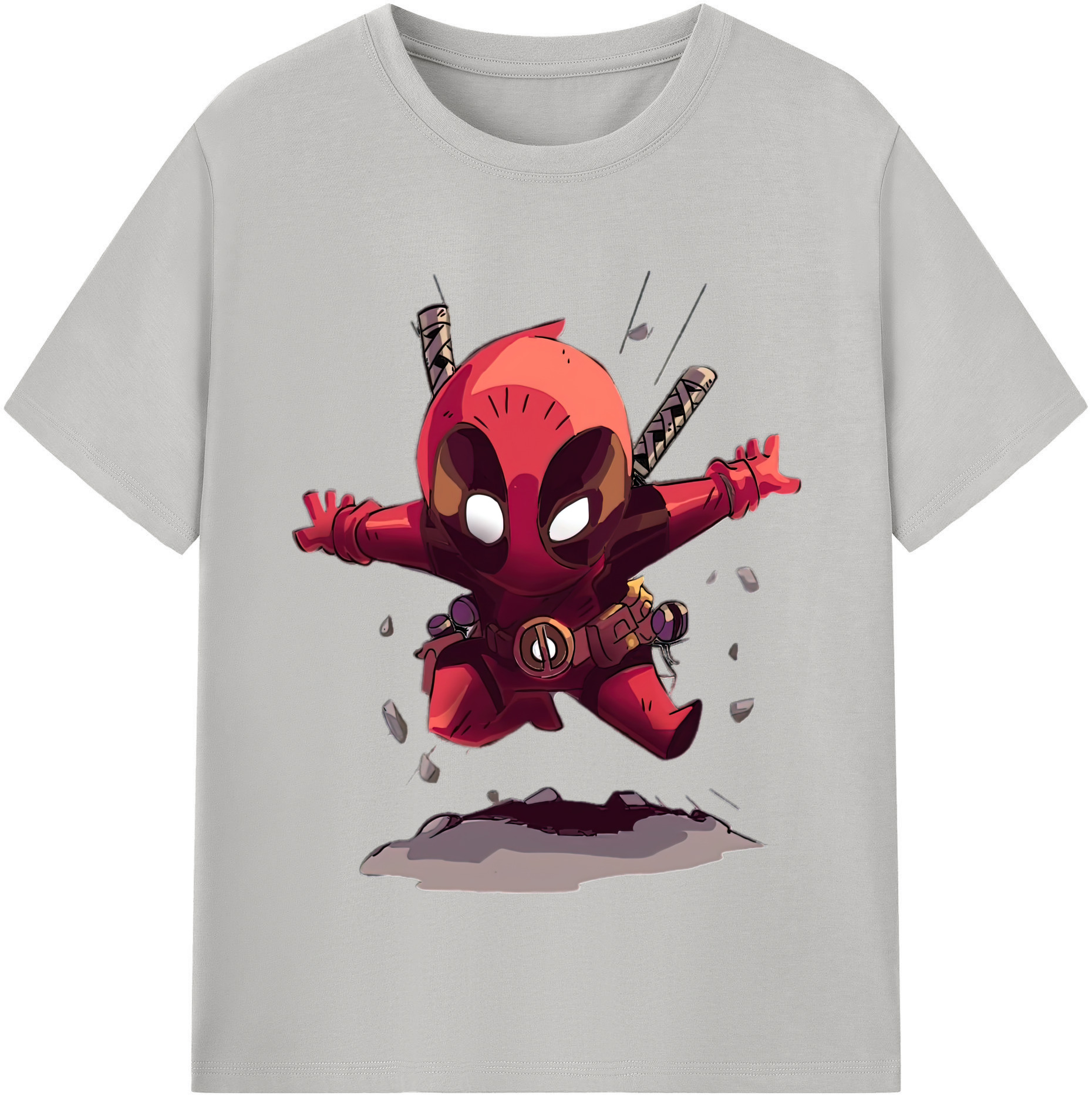 （画像用） Deadpool デッドプール 綿100％半袖Tシャツ（フロントプリント）