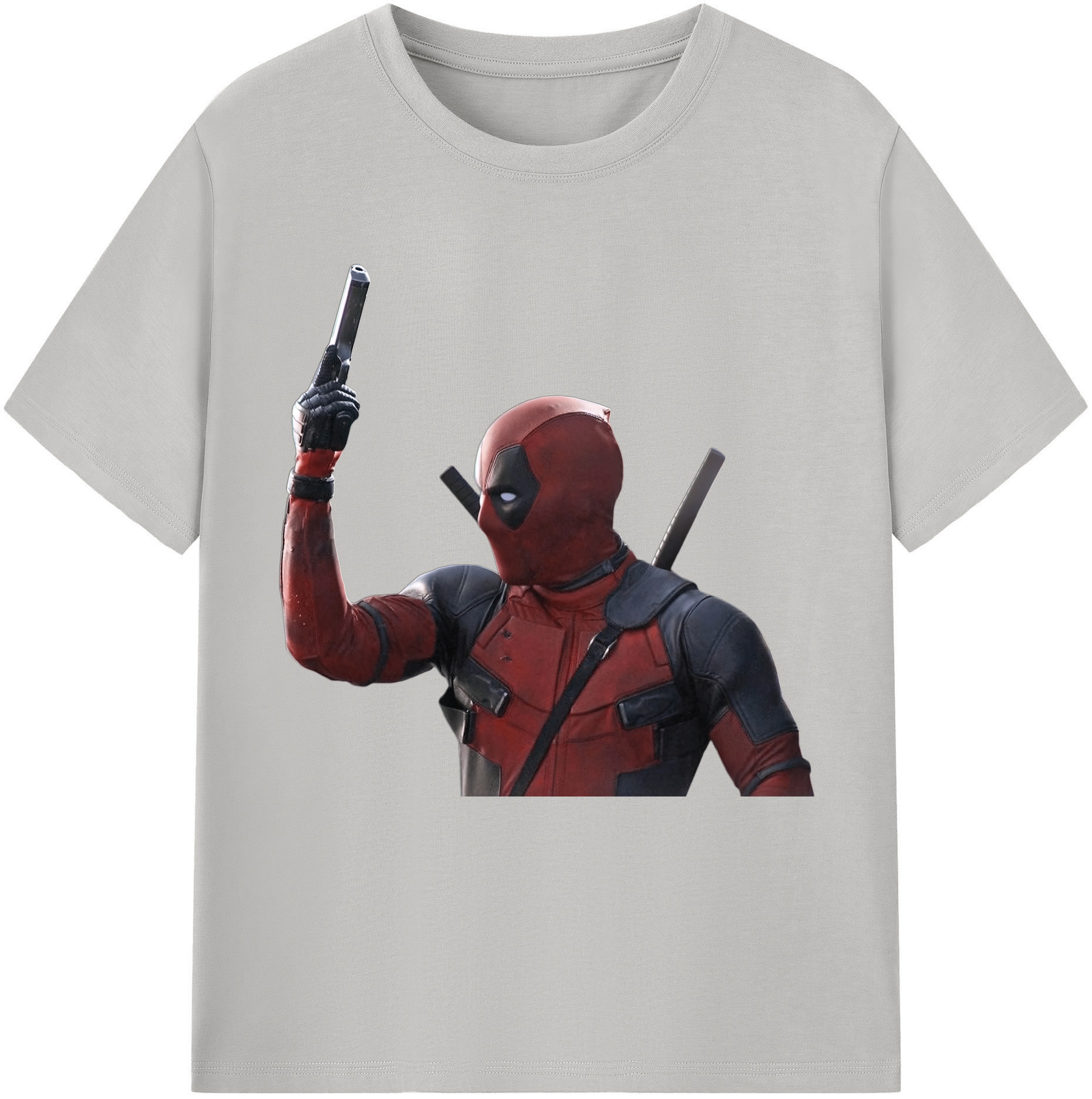 （画像用） Deadpool デッドプール 綿100％半袖Tシャツ（フロントプリント）