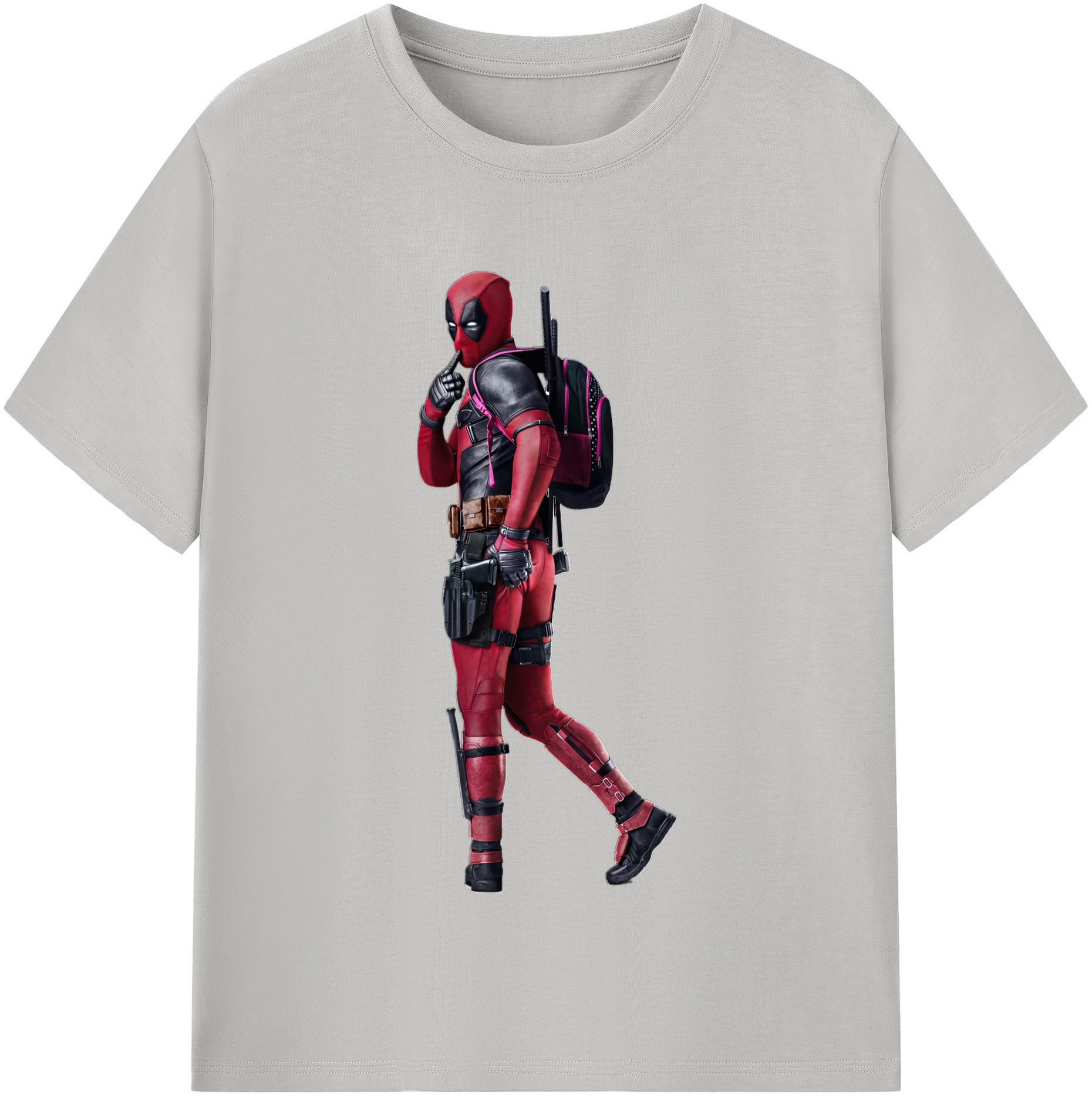 （画像用） Deadpool デッドプール 綿100％半袖Tシャツ（フロントプリント）