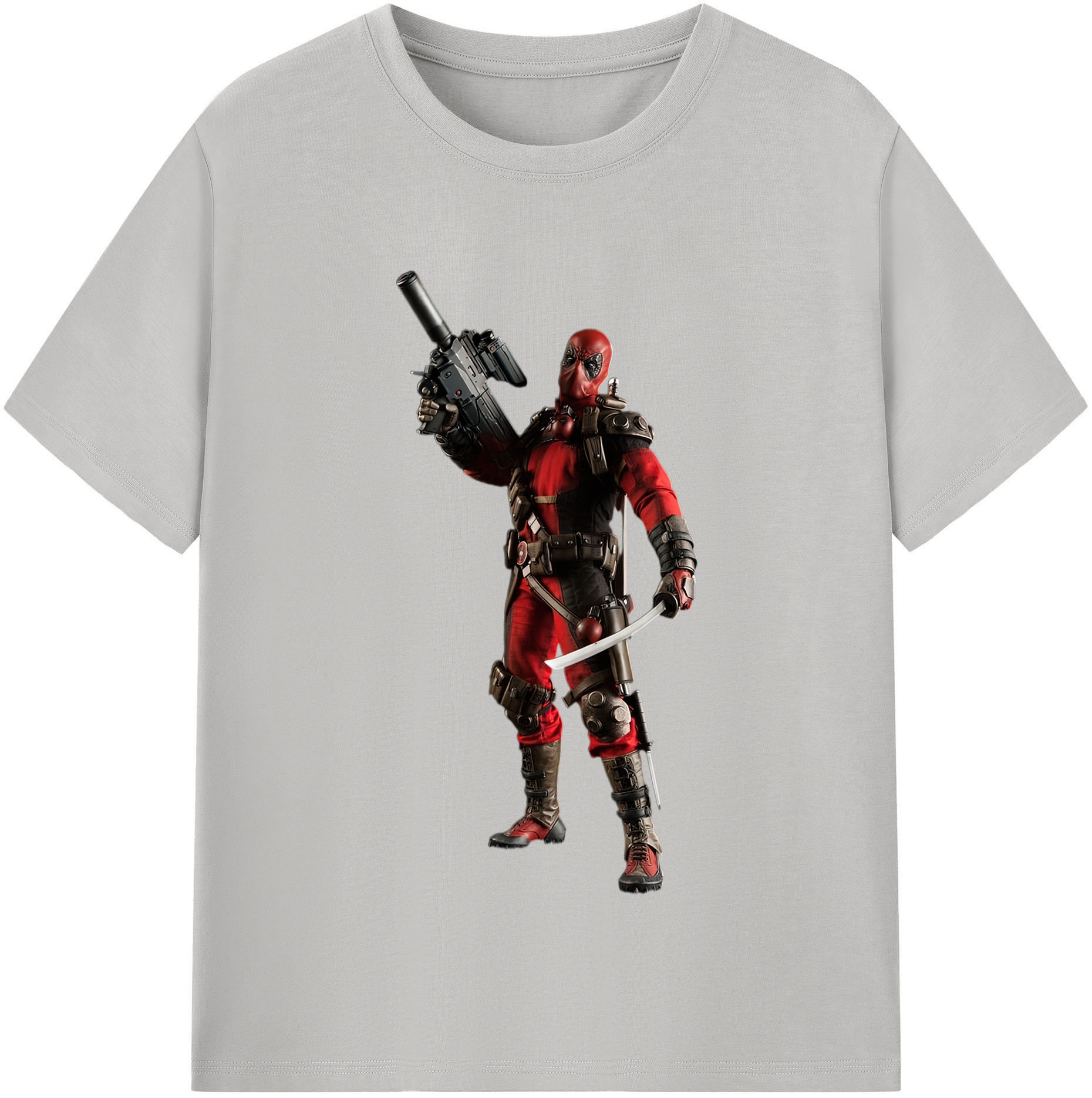 （画像用） Deadpool デッドプール 綿100％半袖Tシャツ（フロントプリント）
