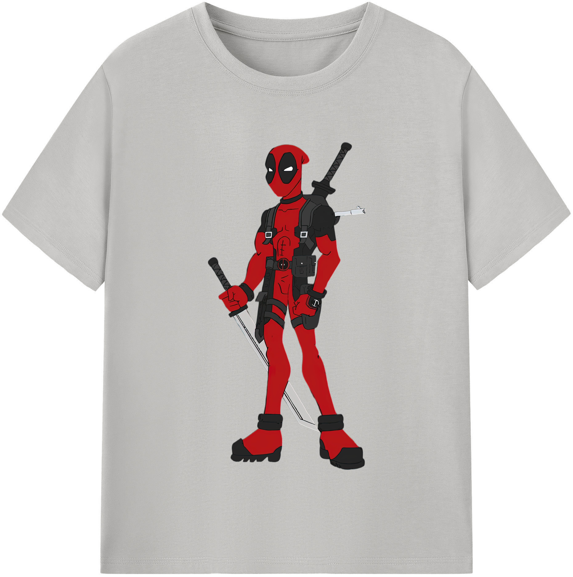 （画像用） Deadpool デッドプール 綿100％半袖Tシャツ（フロントプリント）