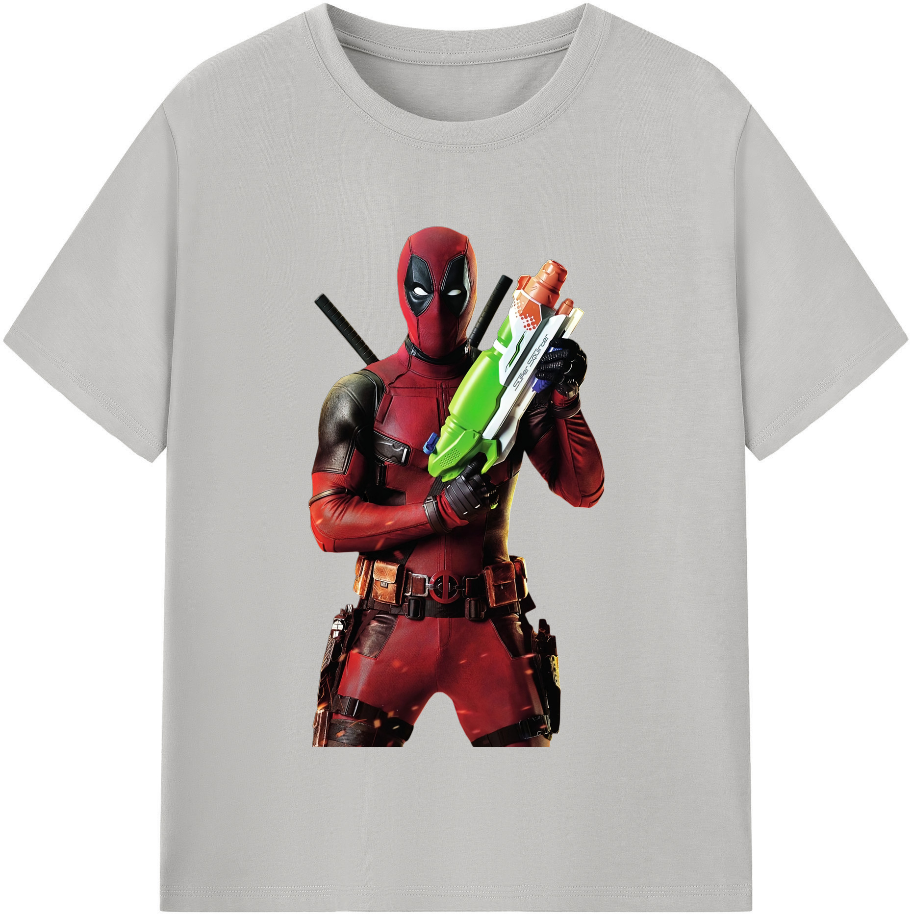 （画像用） Deadpool デッドプール 綿100％半袖Tシャツ（フロントプリント）