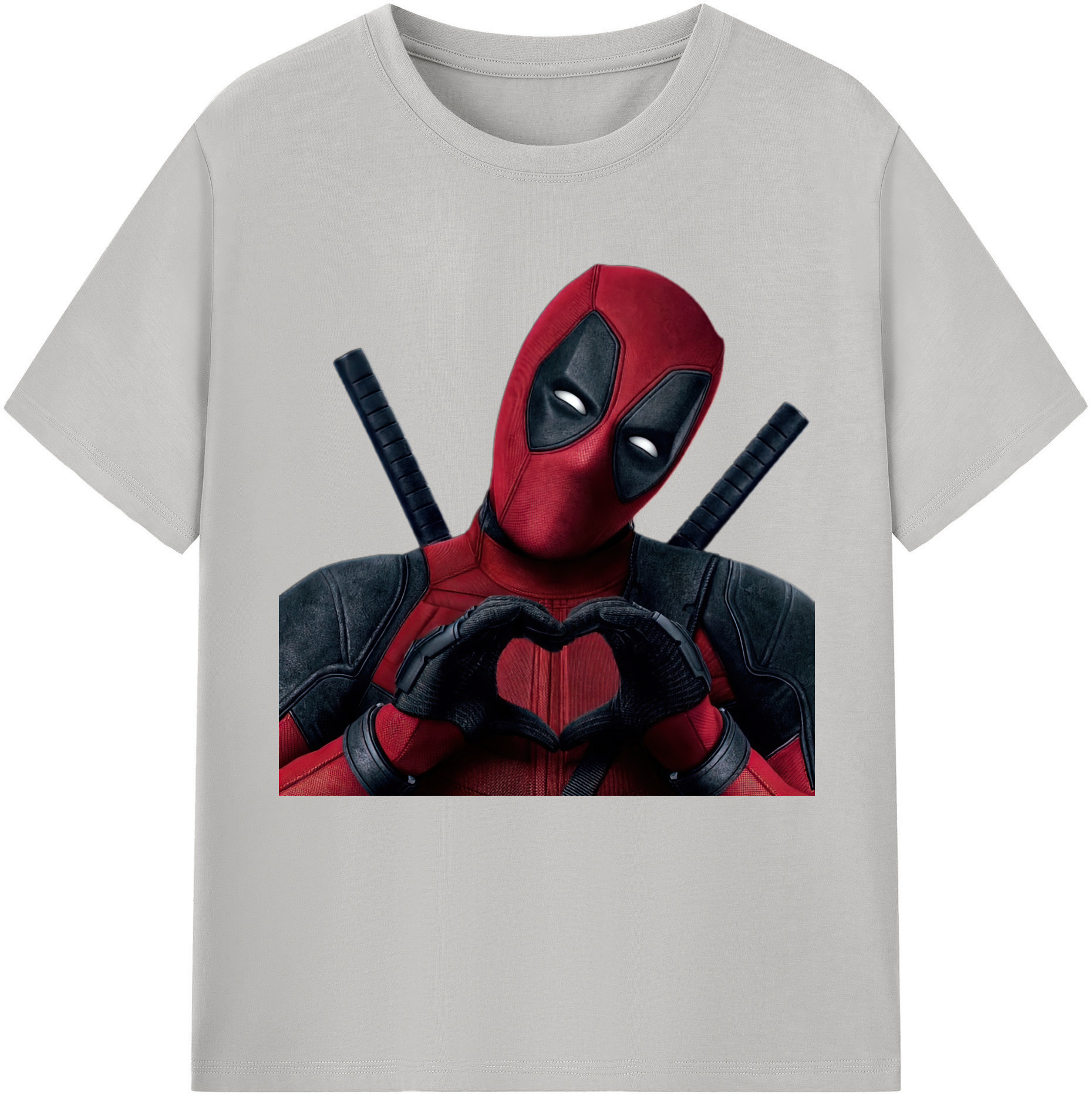 （画像用） Deadpool デッドプール 綿100％半袖Tシャツ（フロントプリント）