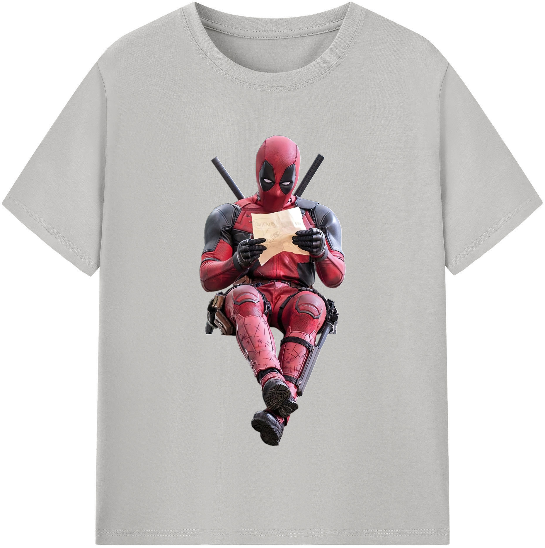 （画像用） Deadpool デッドプール 綿100％半袖Tシャツ（フロントプリント）