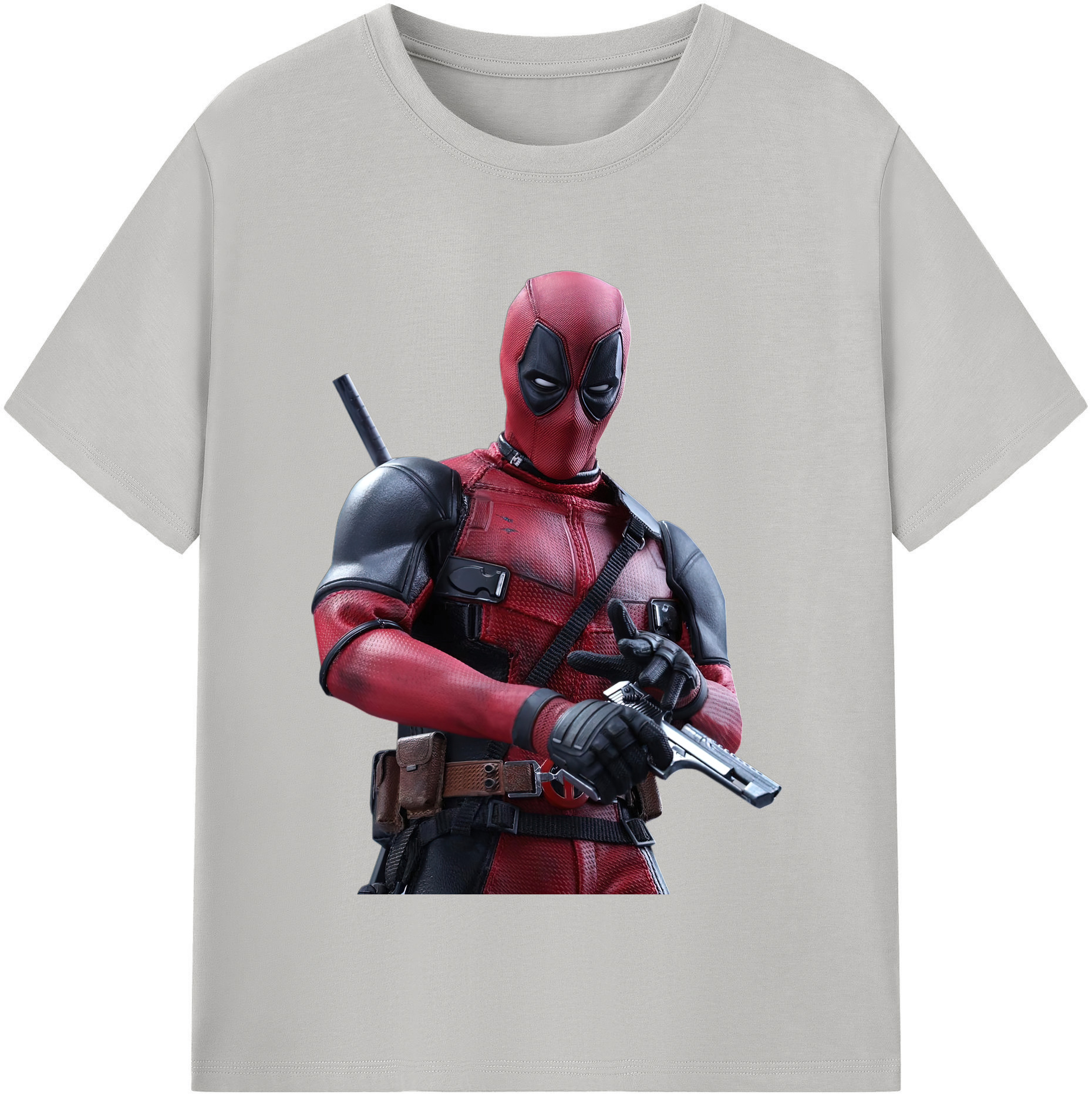 （画像用） Deadpool デッドプール 綿100％半袖Tシャツ（フロントプリント）