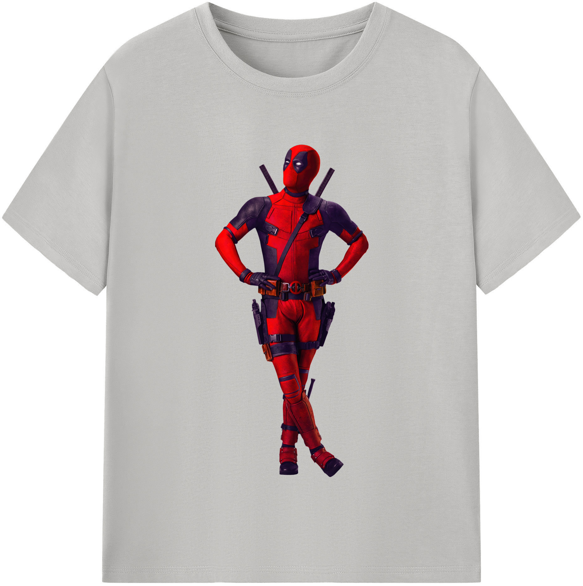 （画像用） Deadpool デッドプール 綿100％半袖Tシャツ（フロントプリント）