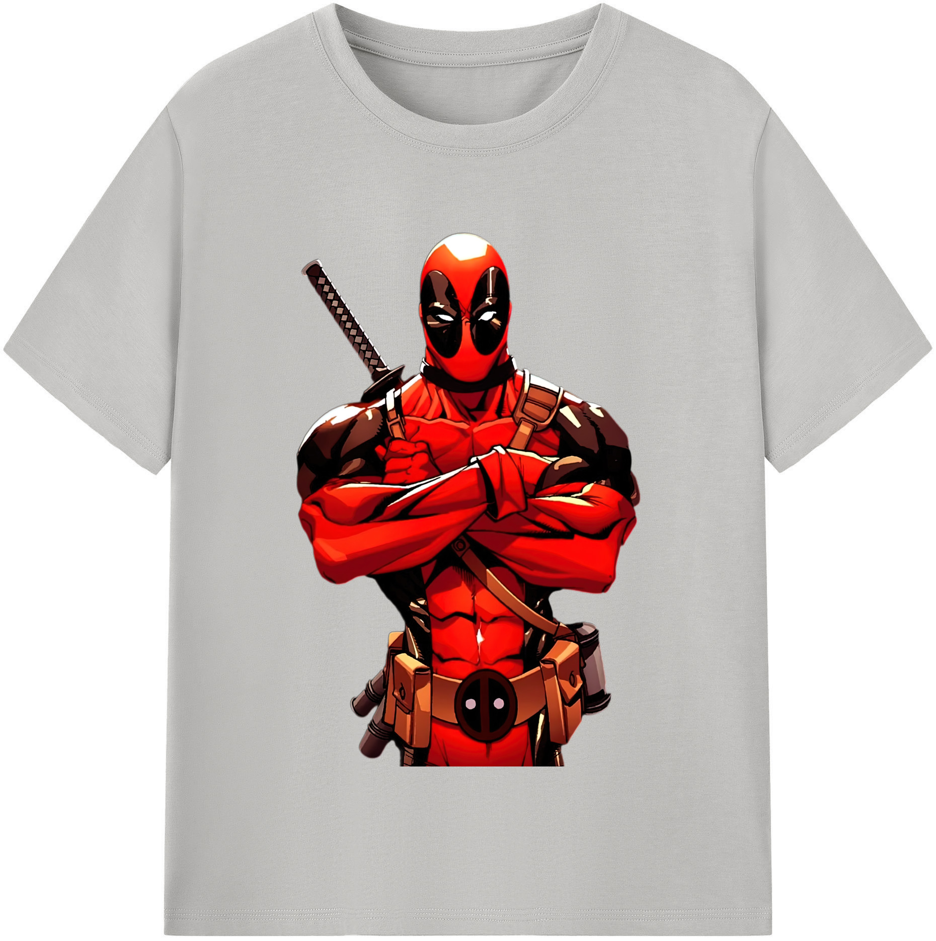 （画像用） Deadpool デッドプール 綿100％半袖Tシャツ（フロントプリント）