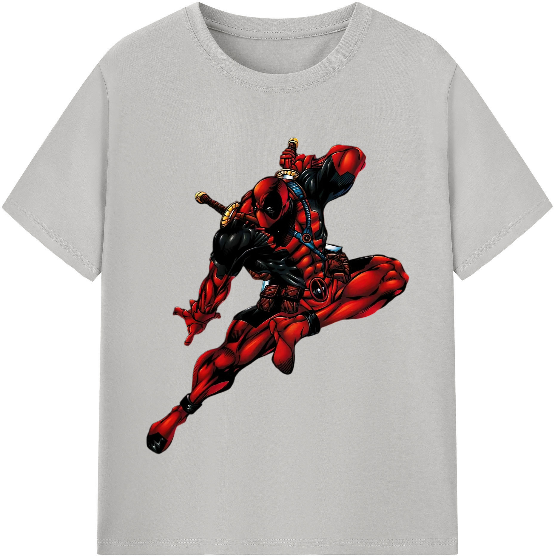 （画像用） Deadpool デッドプール 綿100％半袖Tシャツ（フロントプリント）