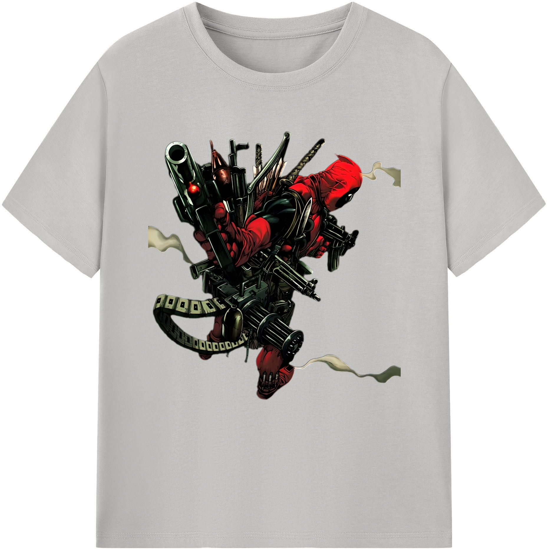 （画像用） Deadpool デッドプール 綿100％半袖Tシャツ（フロントプリント）
