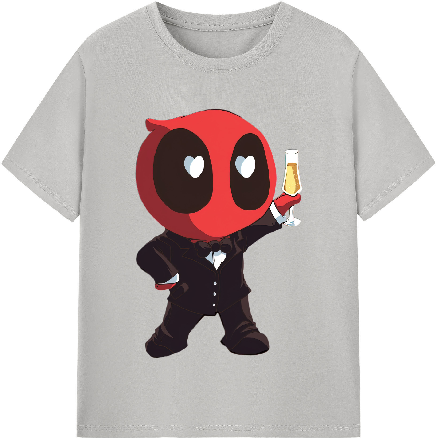 （画像用） Deadpool デッドプール 綿100％半袖Tシャツ（フロントプリント）