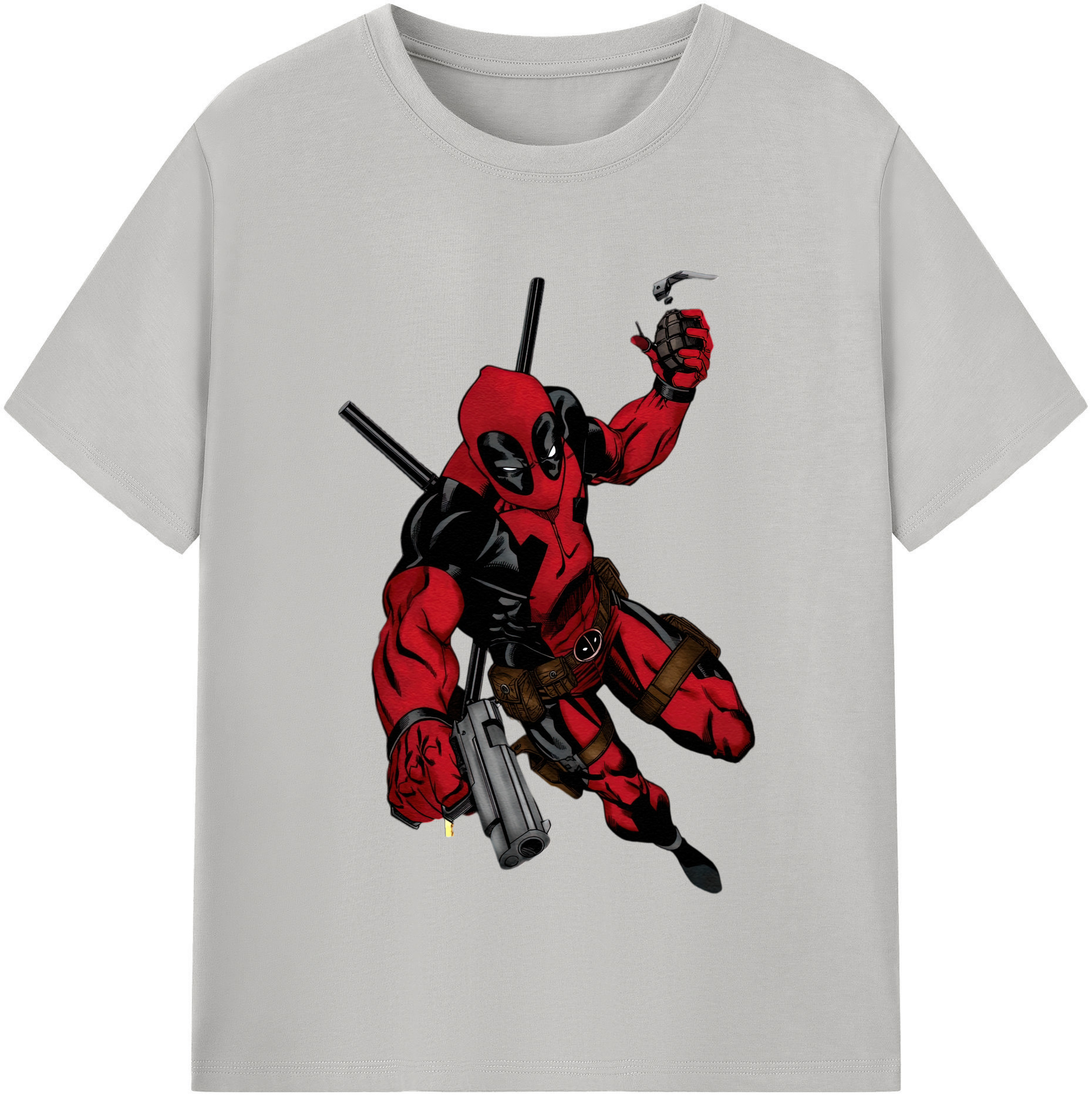 （画像用） Deadpool デッドプール 綿100％半袖Tシャツ（フロントプリント）