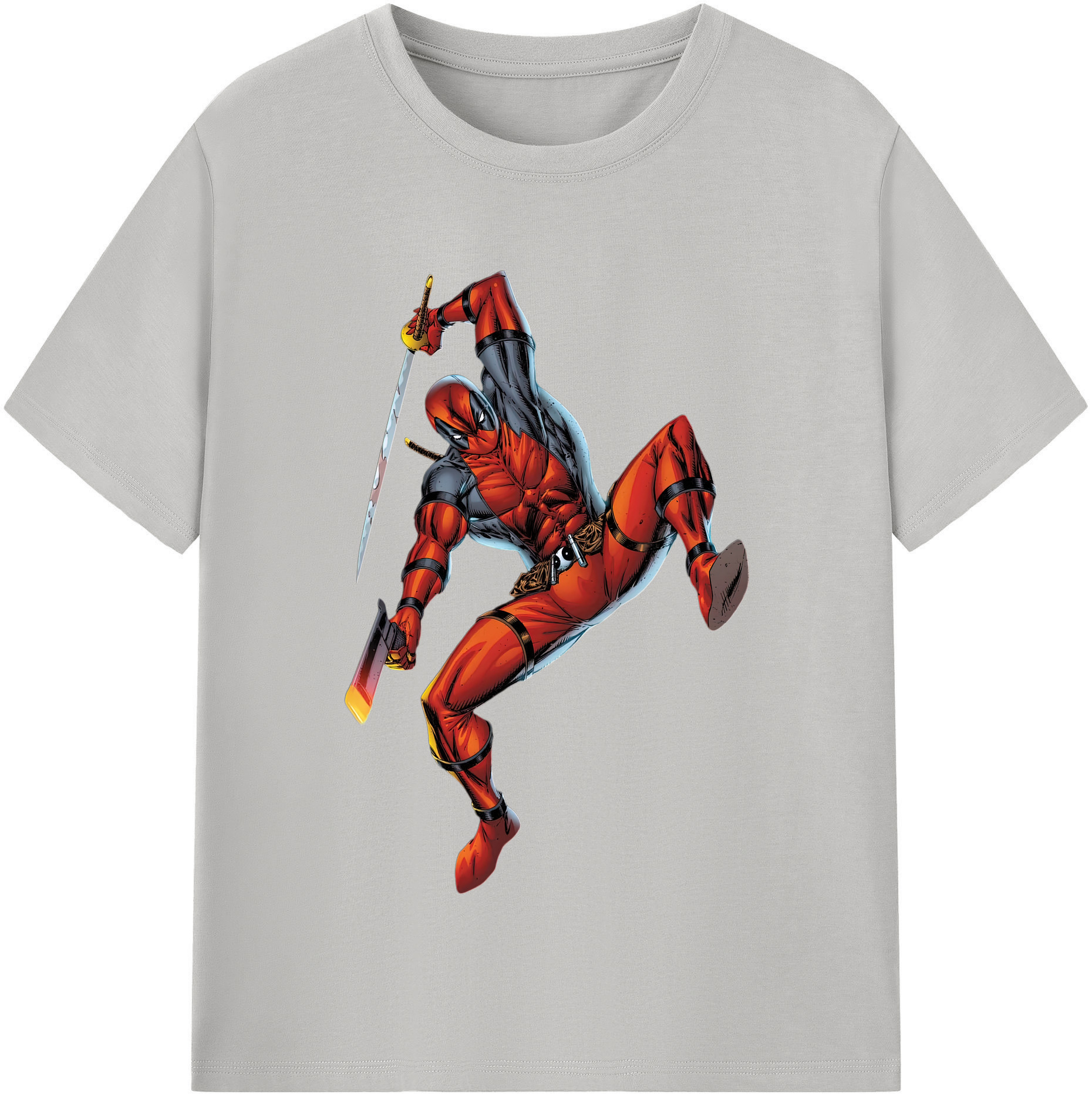 （画像用） Deadpool デッドプール 綿100％半袖Tシャツ（フロントプリント）