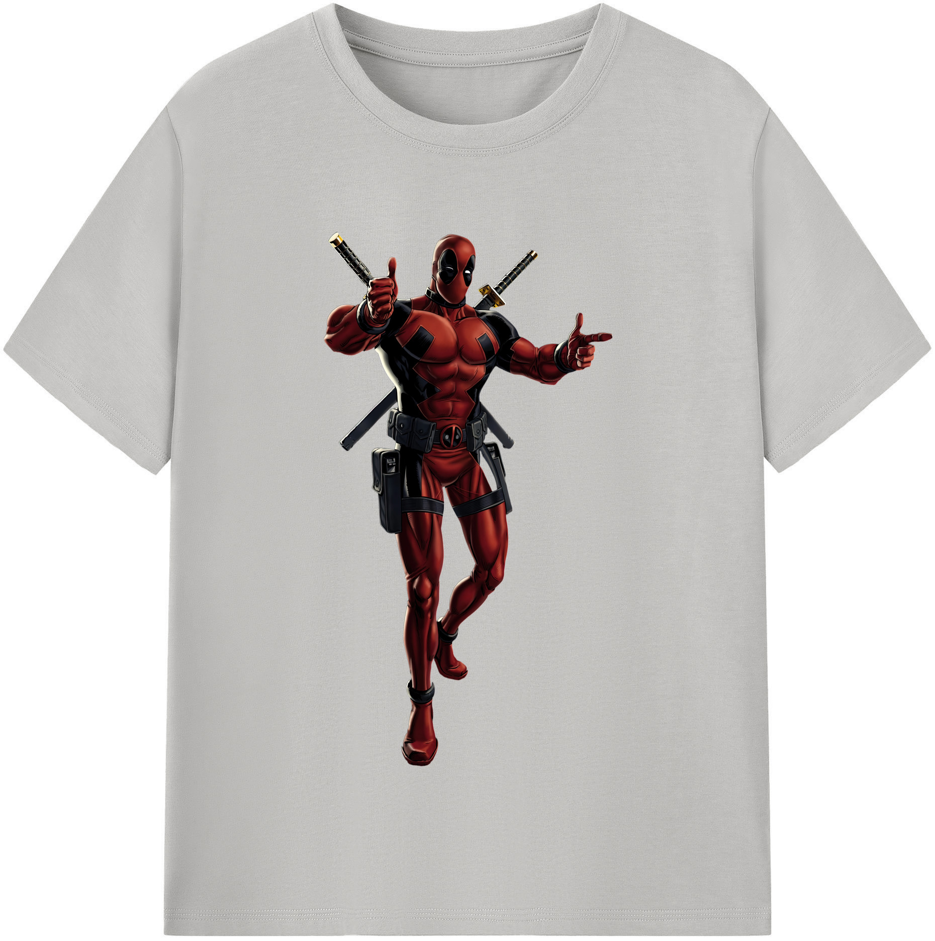 （画像用） Deadpool デッドプール 綿100％半袖Tシャツ（フロントプリント）