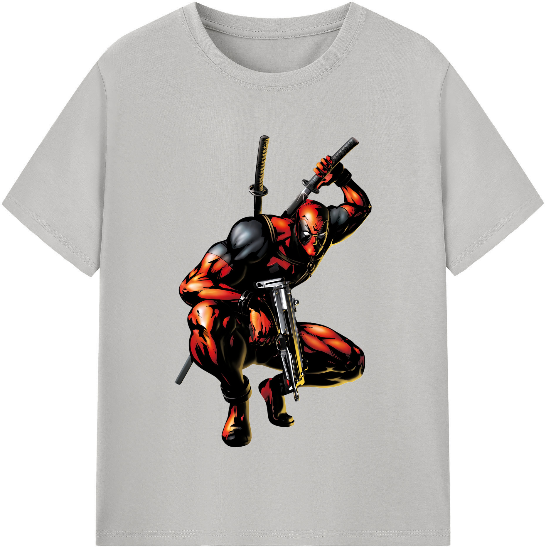（画像用） Deadpool デッドプール 綿100％半袖Tシャツ（フロントプリント）