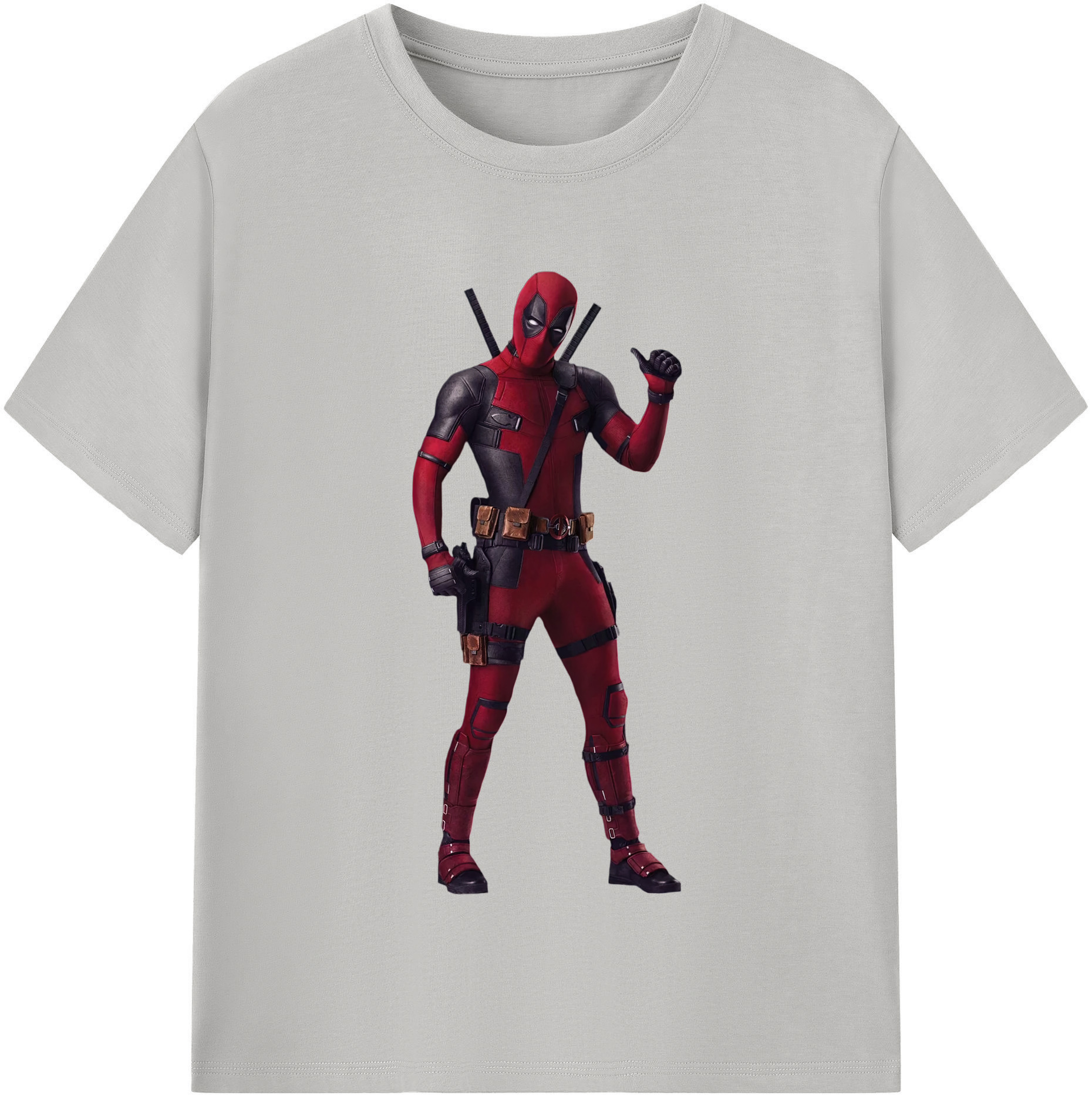 （画像用） Deadpool デッドプール 綿100％半袖Tシャツ（フロントプリント）