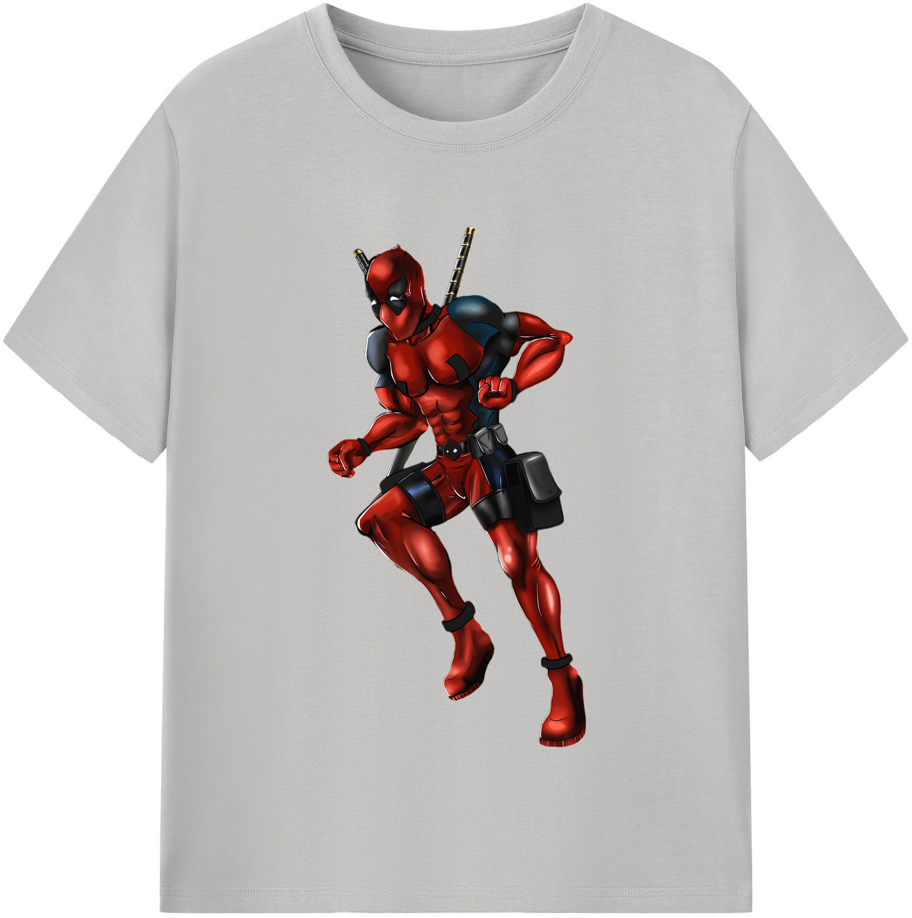 （画像用） Deadpool デッドプール 綿100％半袖Tシャツ（フロントプリント）