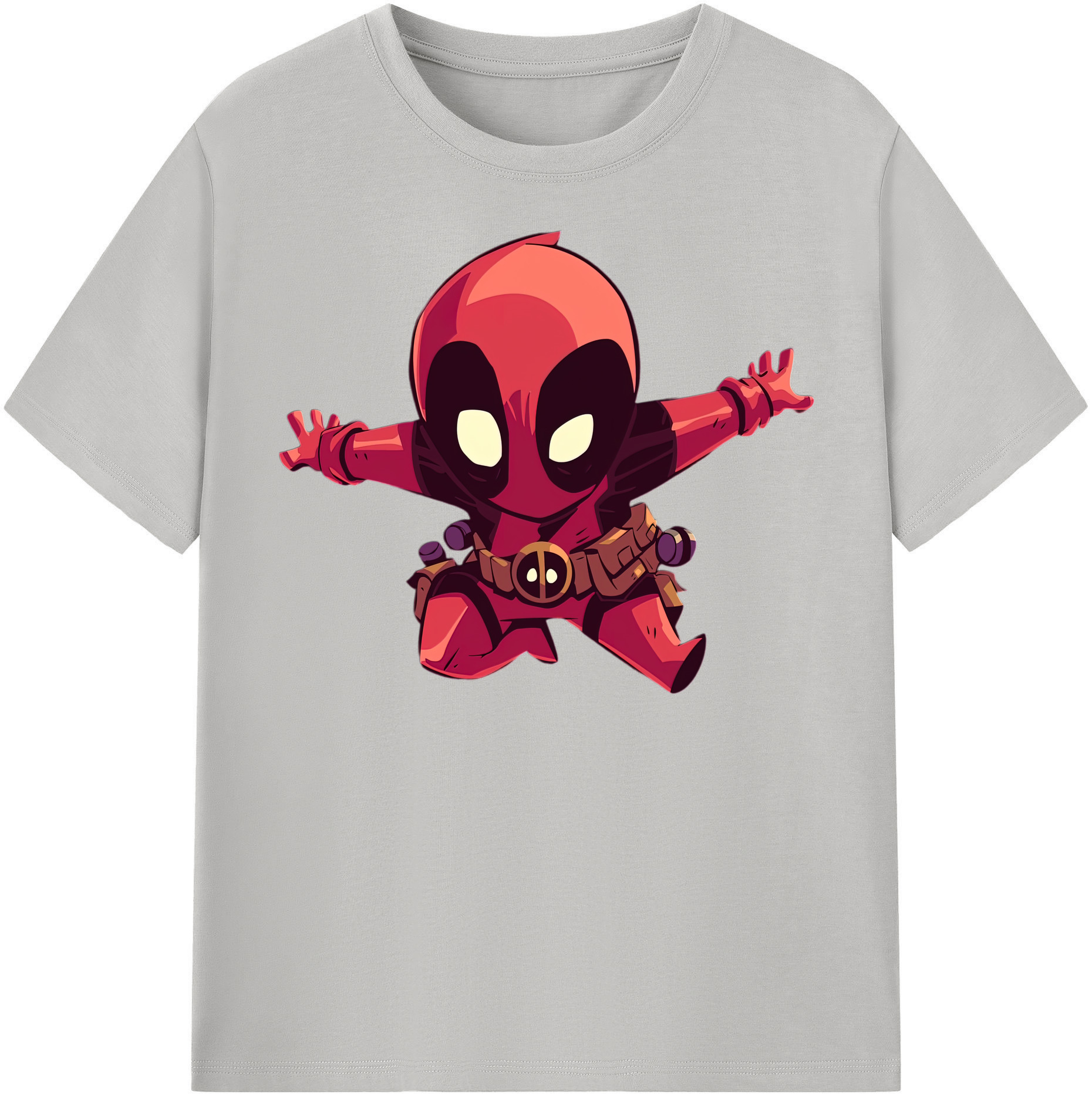 （画像用） Deadpool デッドプール 綿100％半袖Tシャツ（フロントプリント）