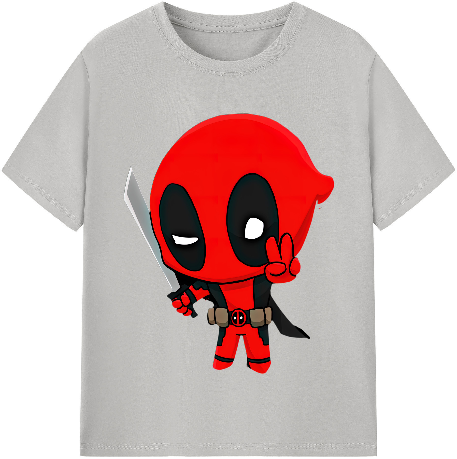（画像用） Deadpool デッドプール 綿100％半袖Tシャツ（フロントプリント）