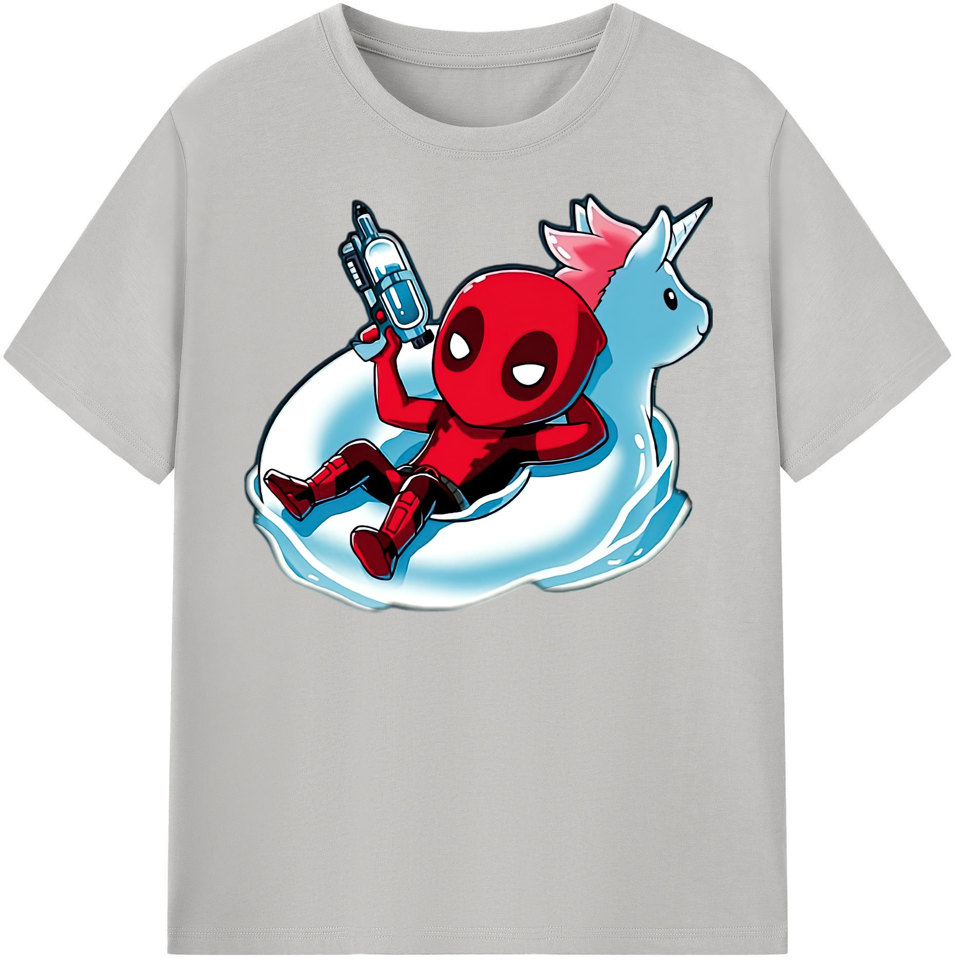 （画像用） Deadpool デッドプール 綿100％半袖Tシャツ（フロントプリント）