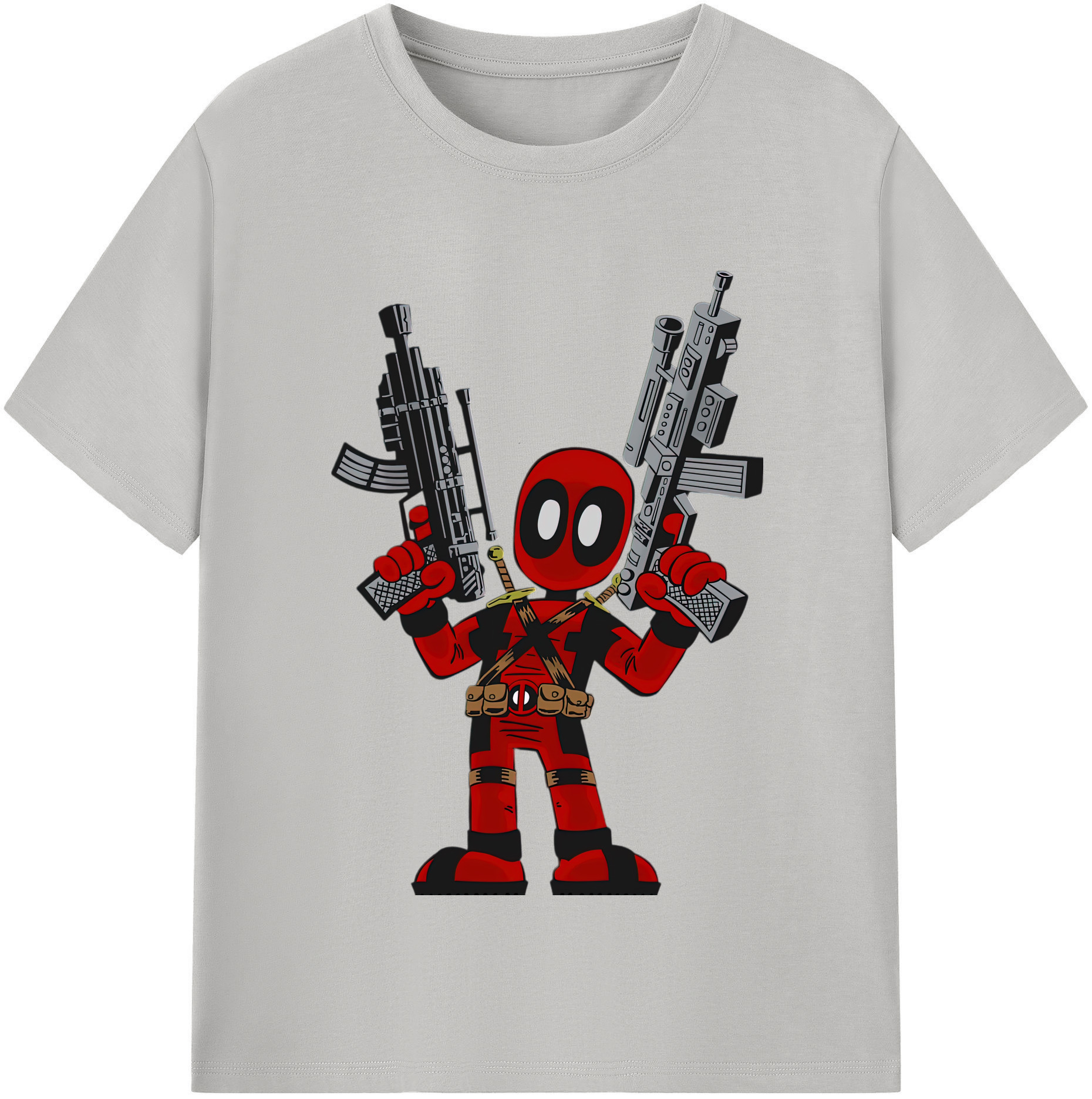 （画像用） Deadpool デッドプール 綿100％半袖Tシャツ（フロントプリント）