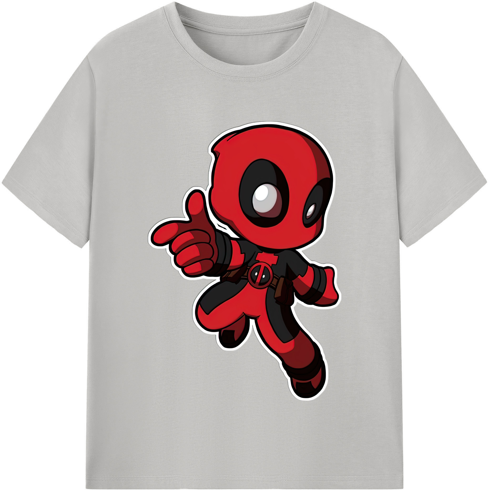 （画像用） Deadpool デッドプール 綿100％半袖Tシャツ（フロントプリント）